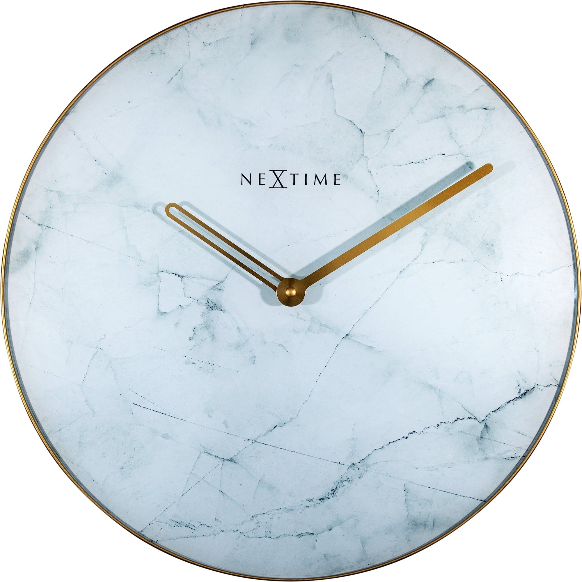 Marble Wall Clock - Luxury Decor -  Silent Movement - 15.7 inches -  (NeXtime 8189)