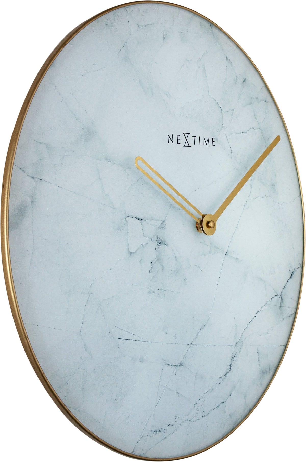Marble Wall Clock - Luxury Decor -  Silent Movement - 15.7 inches -  (NeXtime 8189)