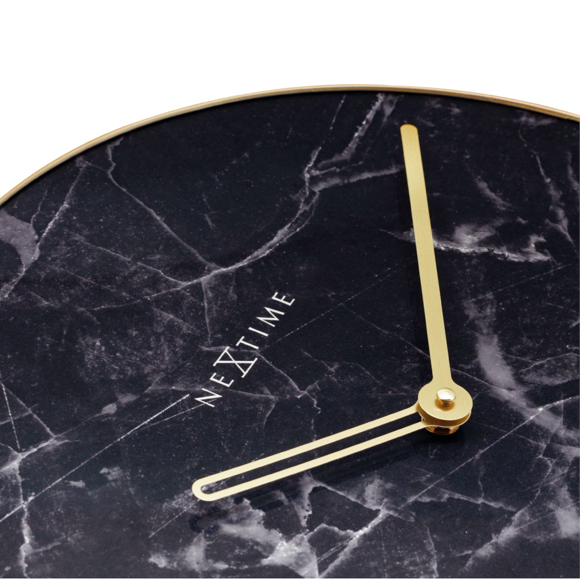 Marble Wall Clock - Luxury Decor -  Silent Movement - 15.7 inches -  (NeXtime 8189)