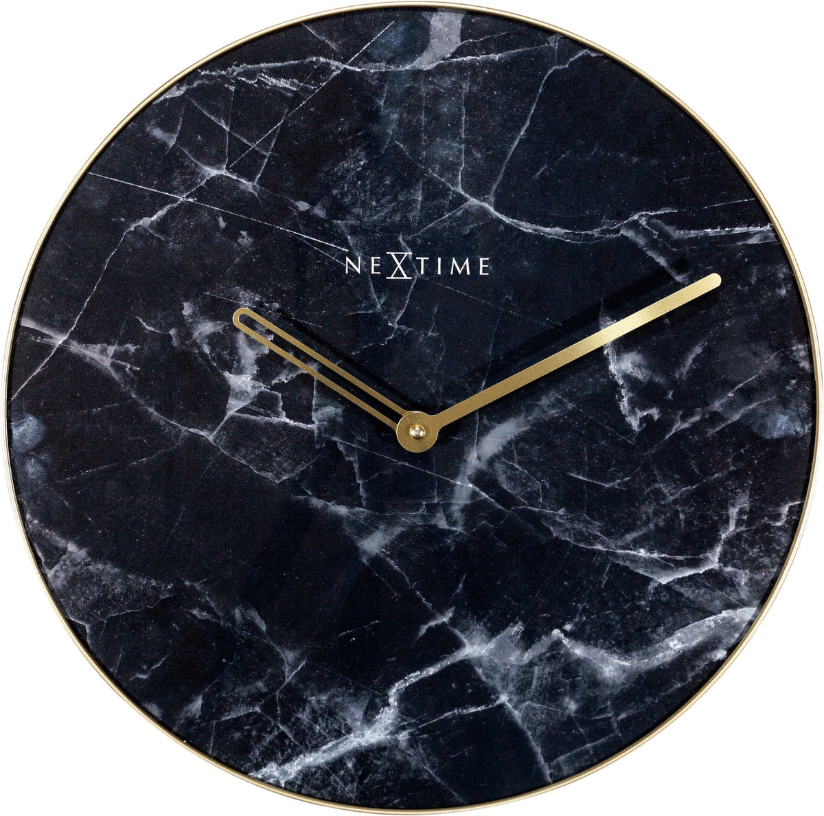 Marble Wall Clock - Luxury Decor -  Silent Movement - 15.7 inches -  (NeXtime 8189)