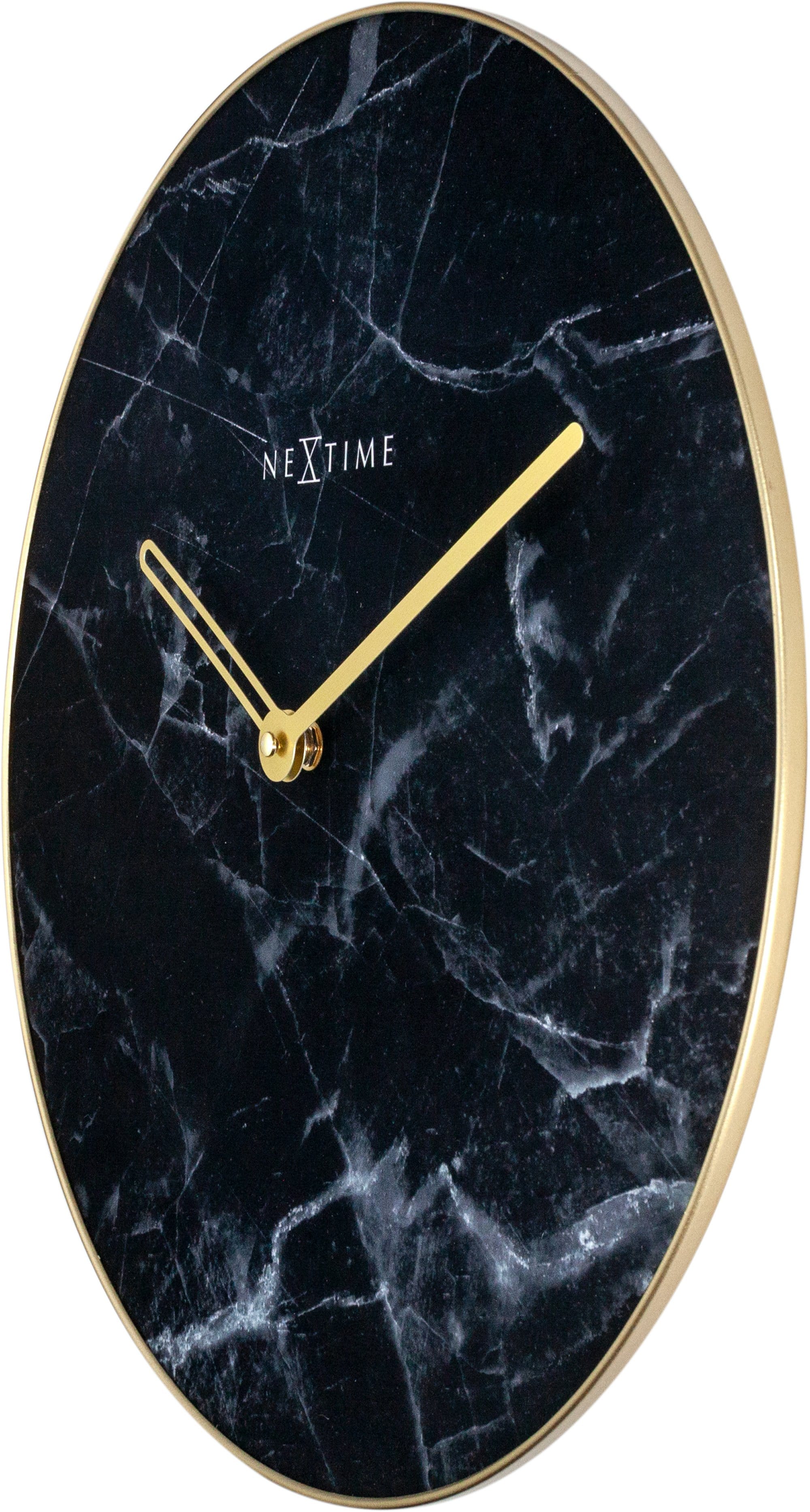 Marble Wall Clock - Luxury Decor -  Silent Movement - 15.7 inches -  (NeXtime 8189)
