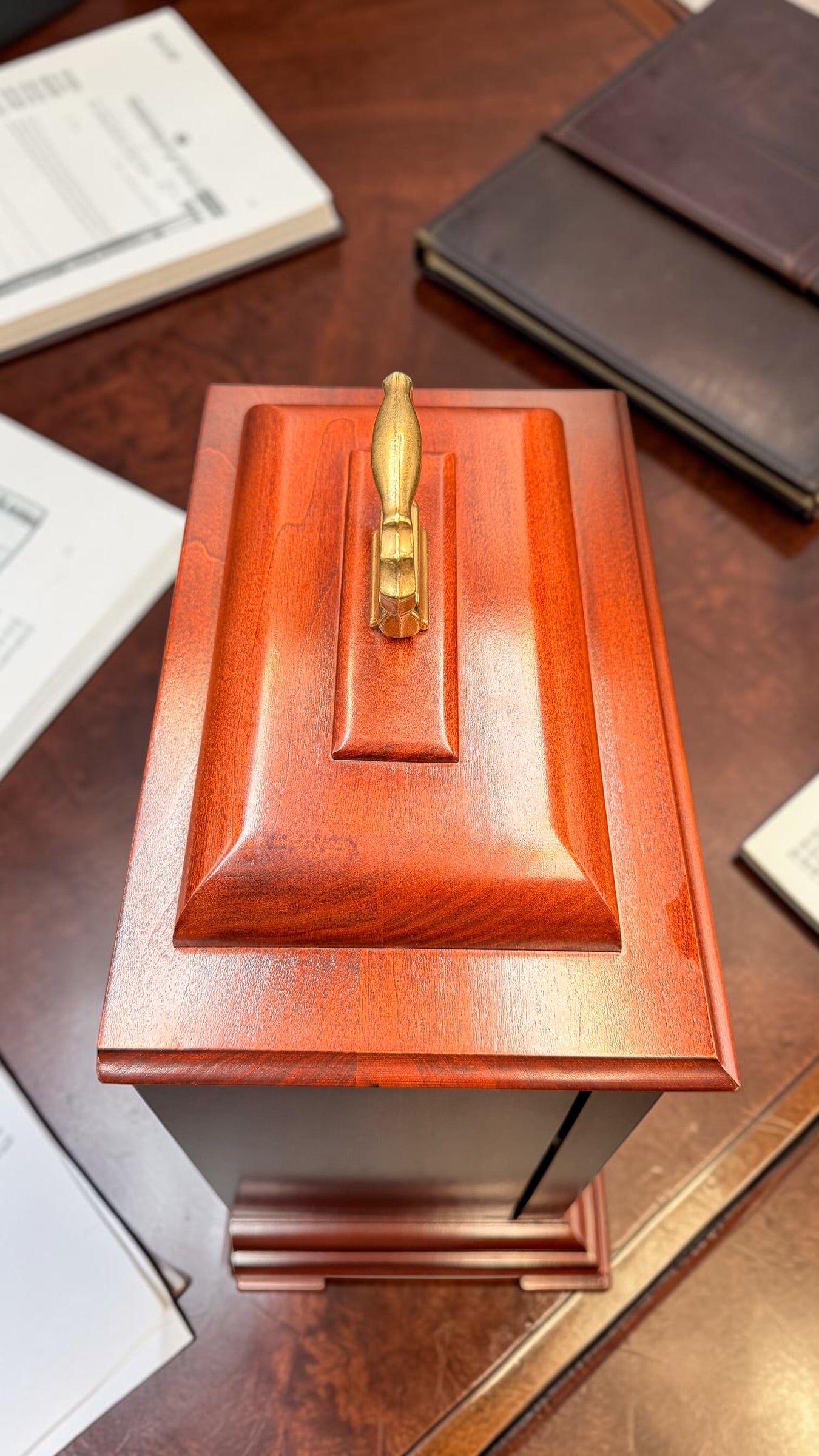 Howard Miller Samuel Watson Bracket Clock – Triple Chime Kieninger Movement