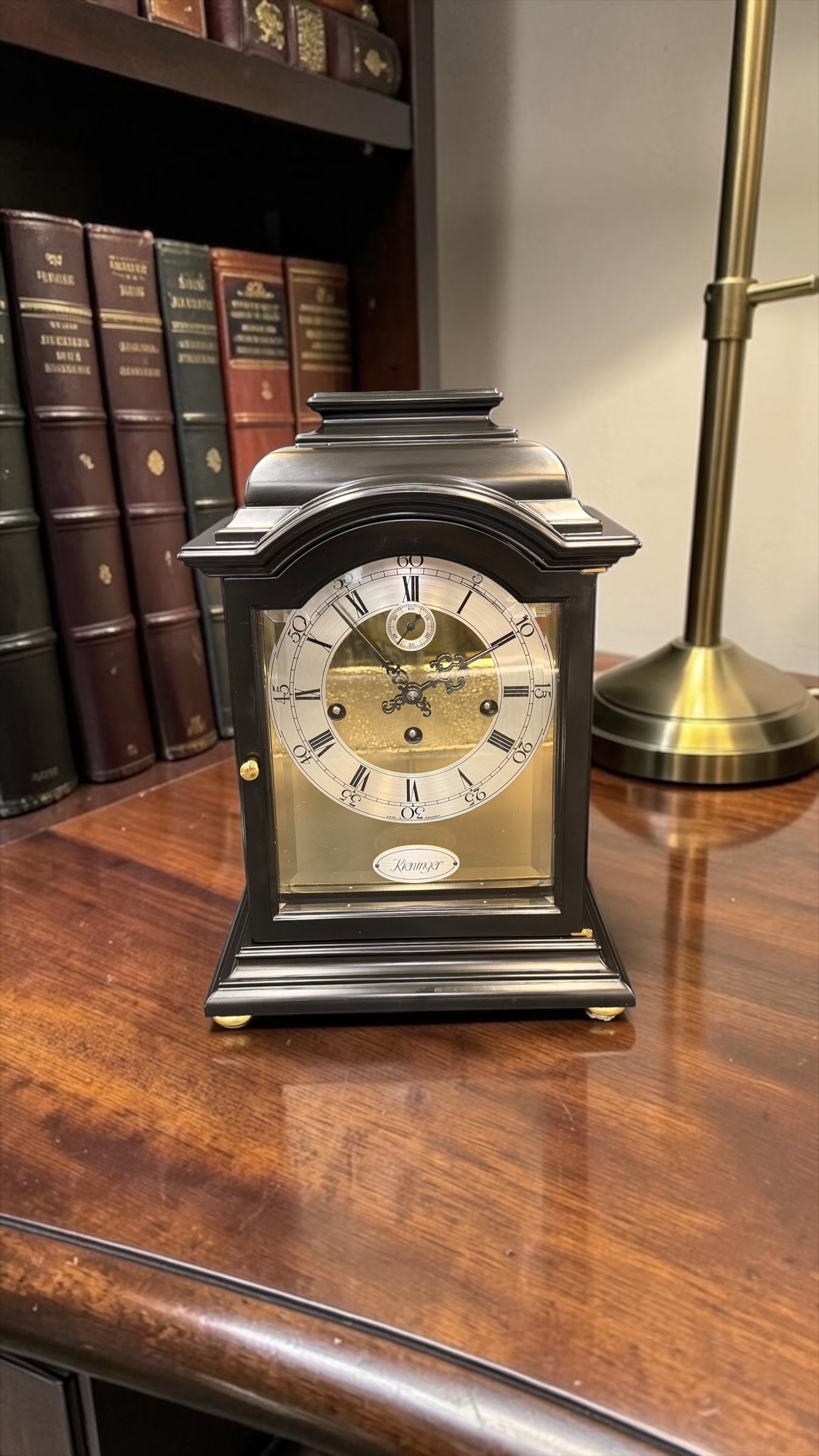 Kieninger Triple Chime Mantel Clock – 9-Jewel German Mechanical Movement