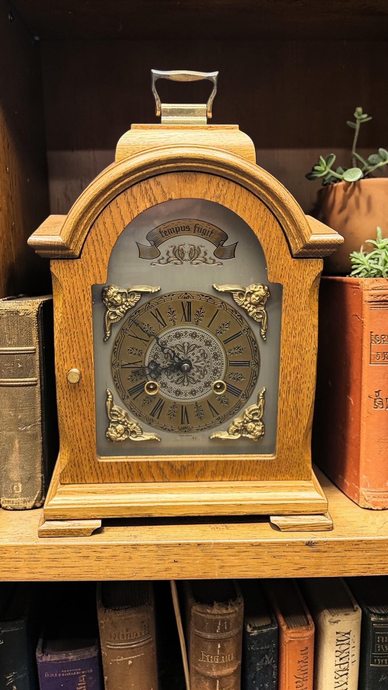 Bucherer Mantel Clock – Serviced Bim Bam Chime Mechanical Clock