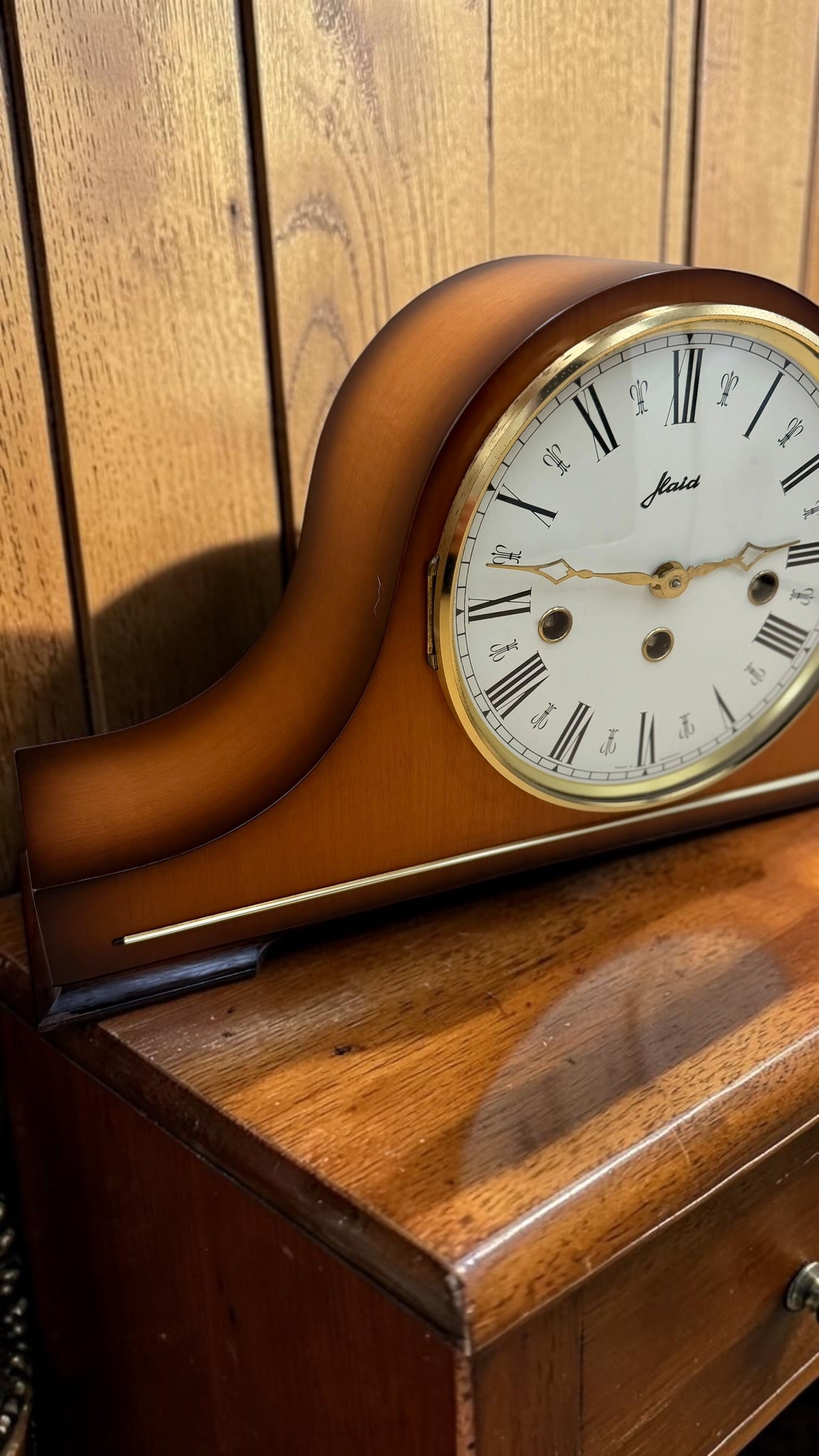 Vintage Jeaid Westminster Chime Mantel Clock – Serviced German Tambour Clock