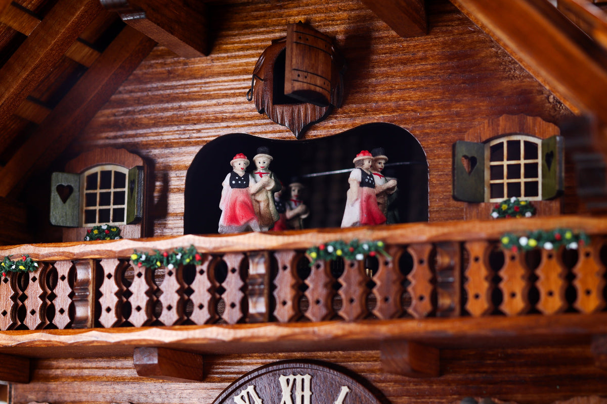 Anton Schneider 8TMT 1019/9 Roofer's Clock cuckoo clock, detail view