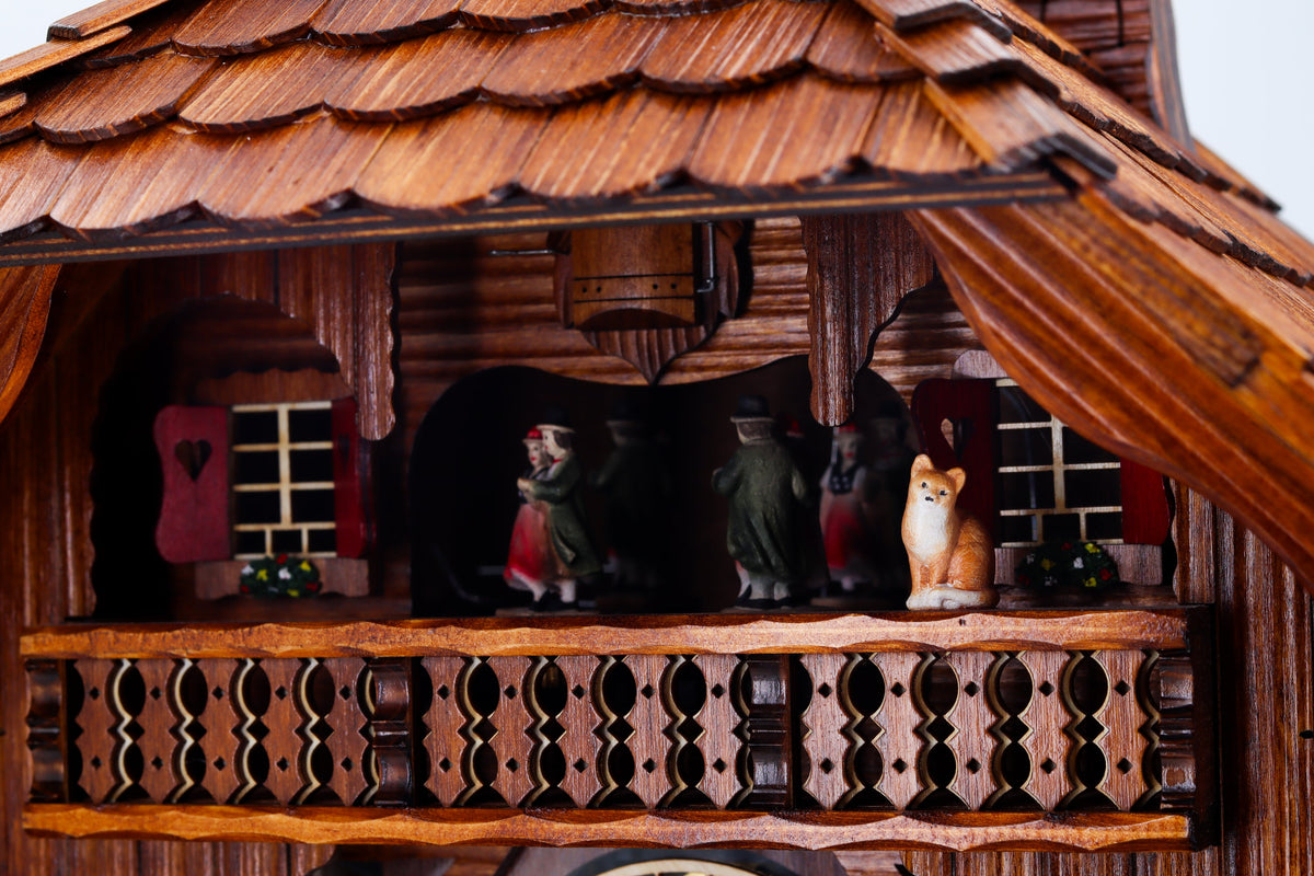 Anton Schneider 8TMT 1595/9 Sawmill cuckoo clock, detail view