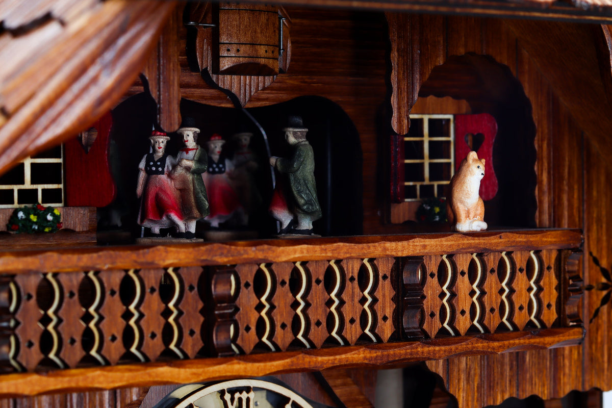 Anton Schneider 8TMT 1595/9 Sawmill cuckoo clock, detail view