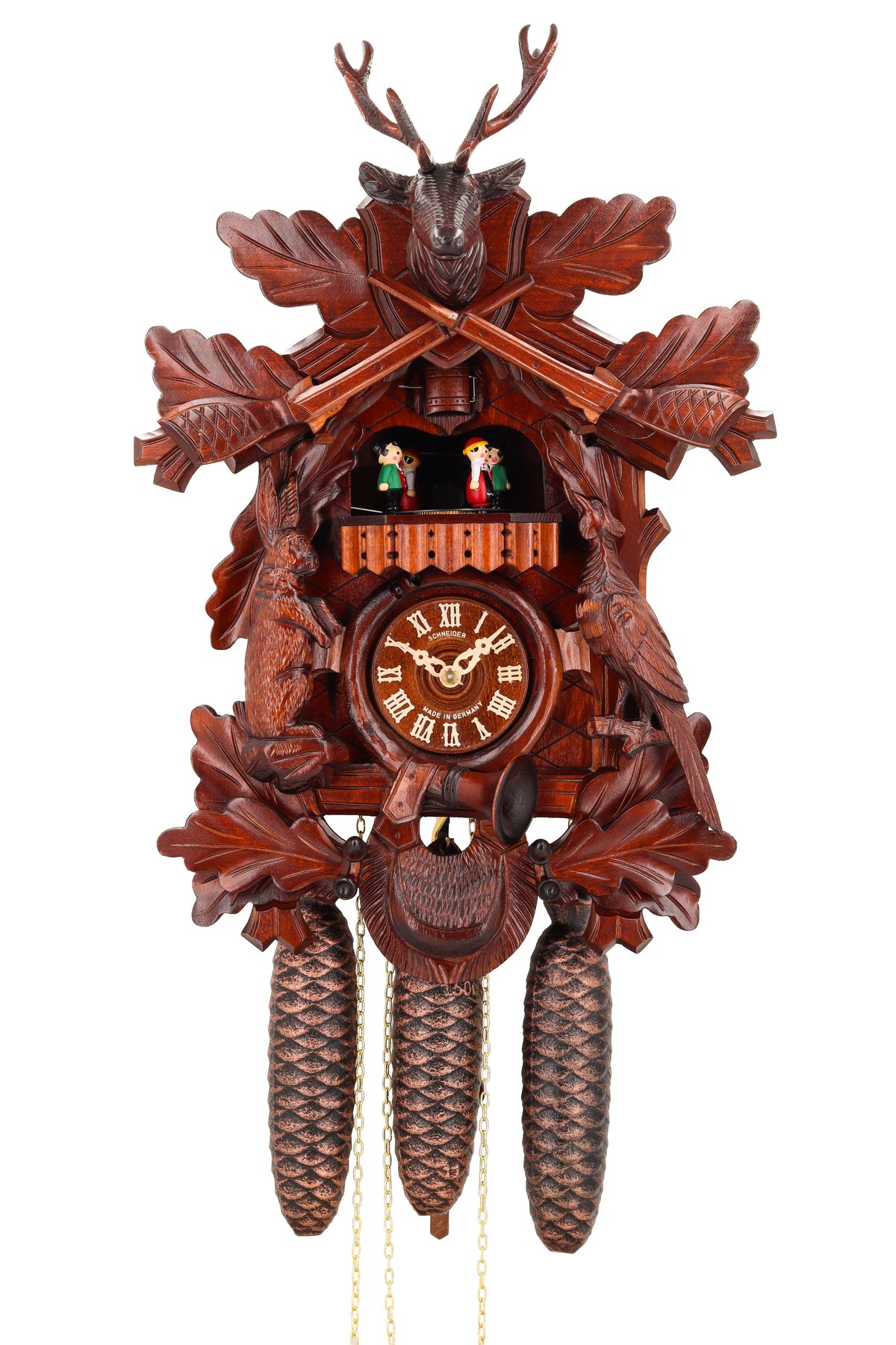 Anton Schneider 8TMT 275/9 Cervus Regalis cuckoo clock, additional view