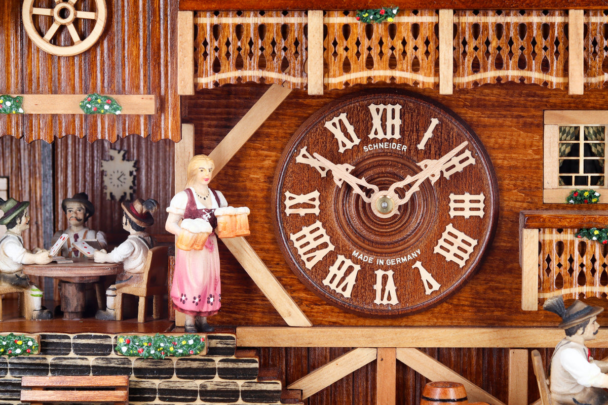 Anton Schneider 8TMT 3170/9 Card Players Clock cuckoo clock, additional view