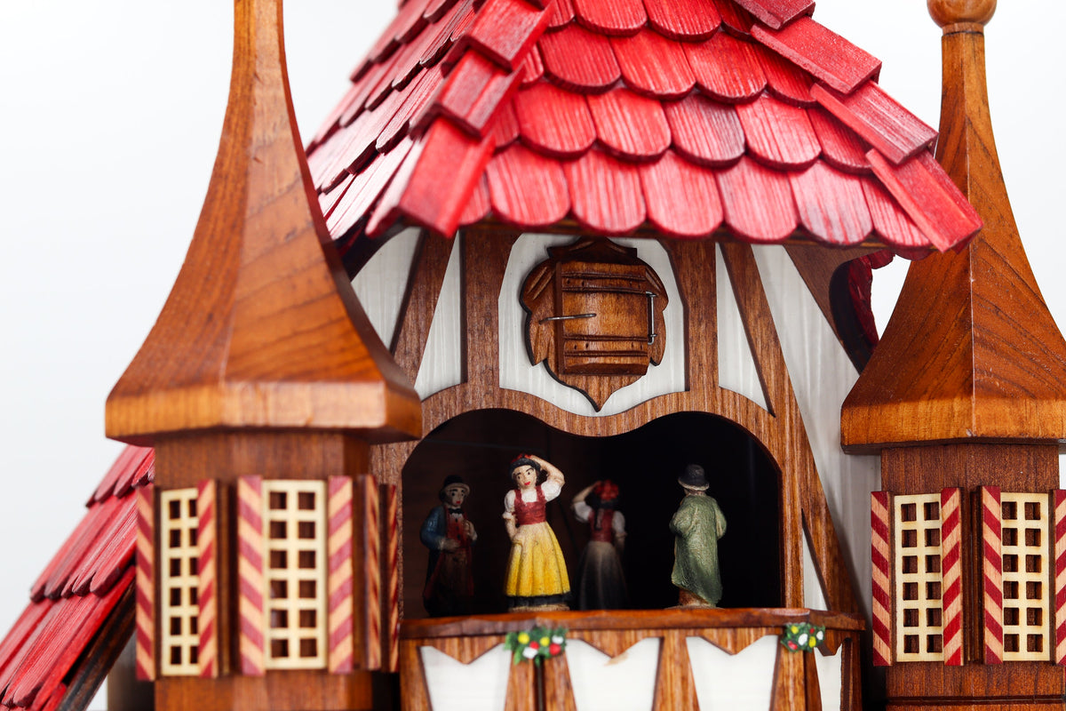 Anton Schneider 8TMT 1021/9 Town Hall Michelstadt cuckoo clock, detail view