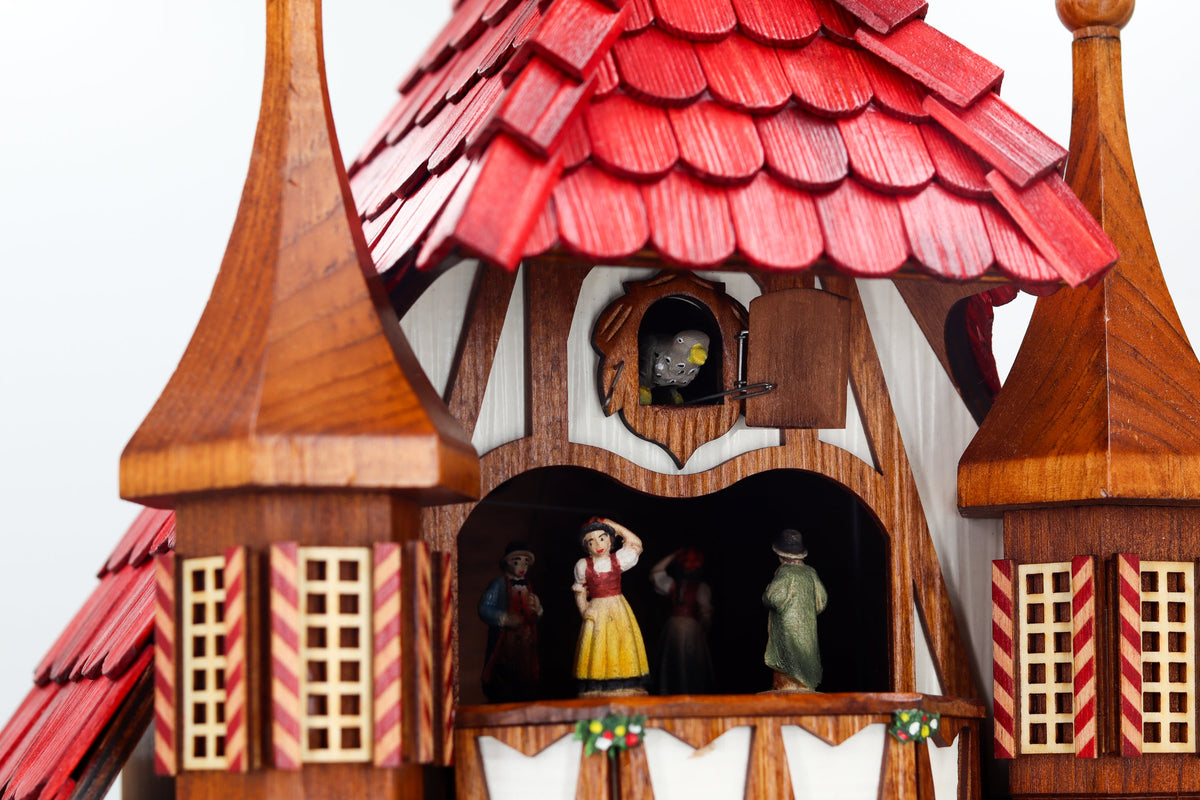 Anton Schneider 8TMT 1021/9 Town Hall Michelstadt cuckoo clock, detail view