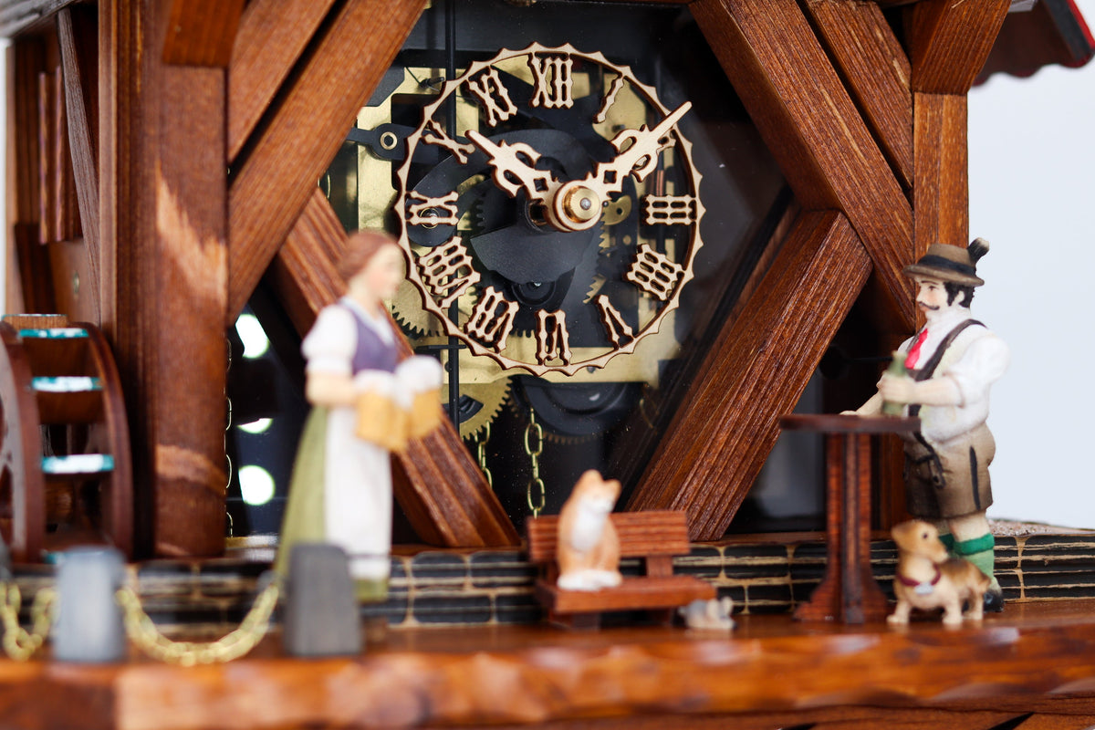 Anton Schneider 8TMT 1021/9 Town Hall Michelstadt cuckoo clock, detail view