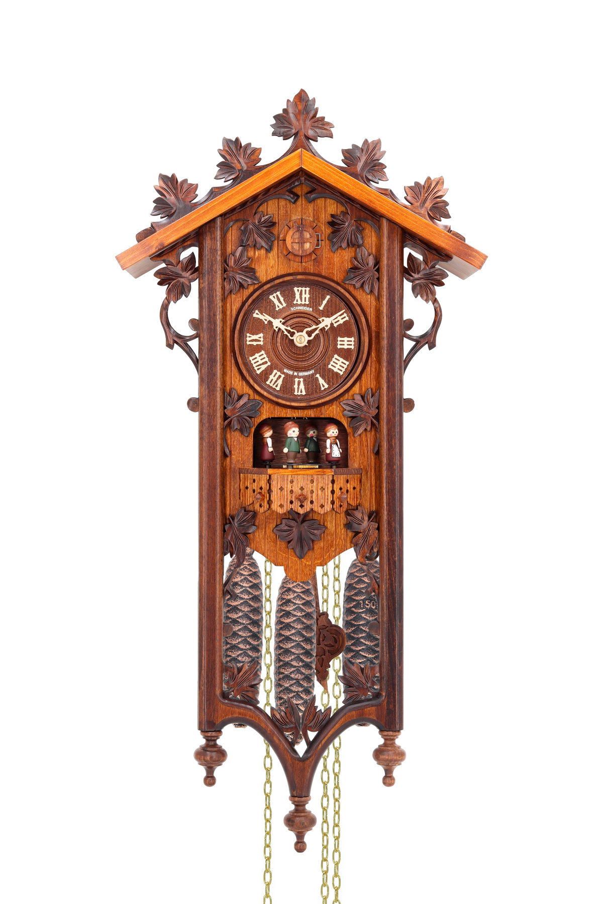 Anton Schneider 8TMT 540/9 Bahnhäusle 1885 cuckoo clock, additional view