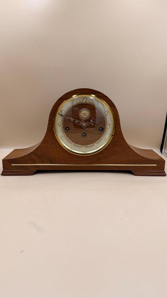 Chwaites & Reed London Westminster Chime Mantel Clock – Hermle West Germany Movement – Tambour Case