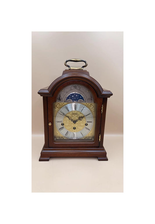 Schmeckenbecher German Westminster Chime Bracket Clock, Moon Phase, Fully Serviced