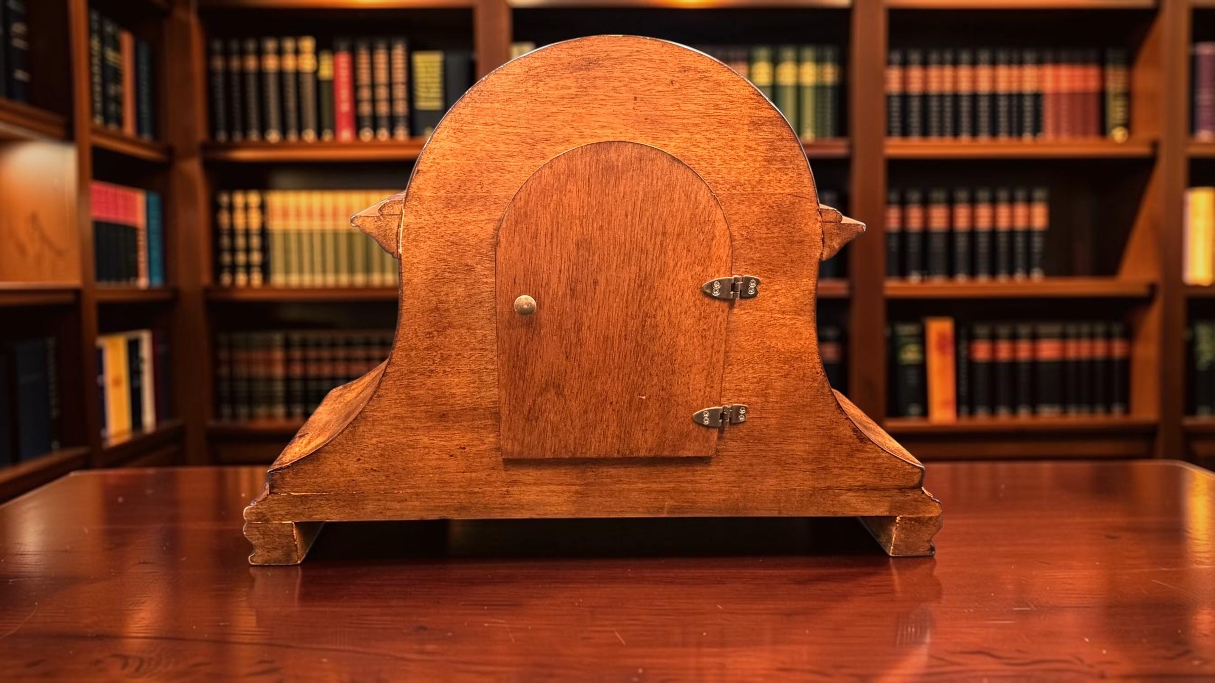 Vintage Sligh Quartz Mantel Clock Hermle Dual Chime Westminster Ave Maria Auto Night Shutoff