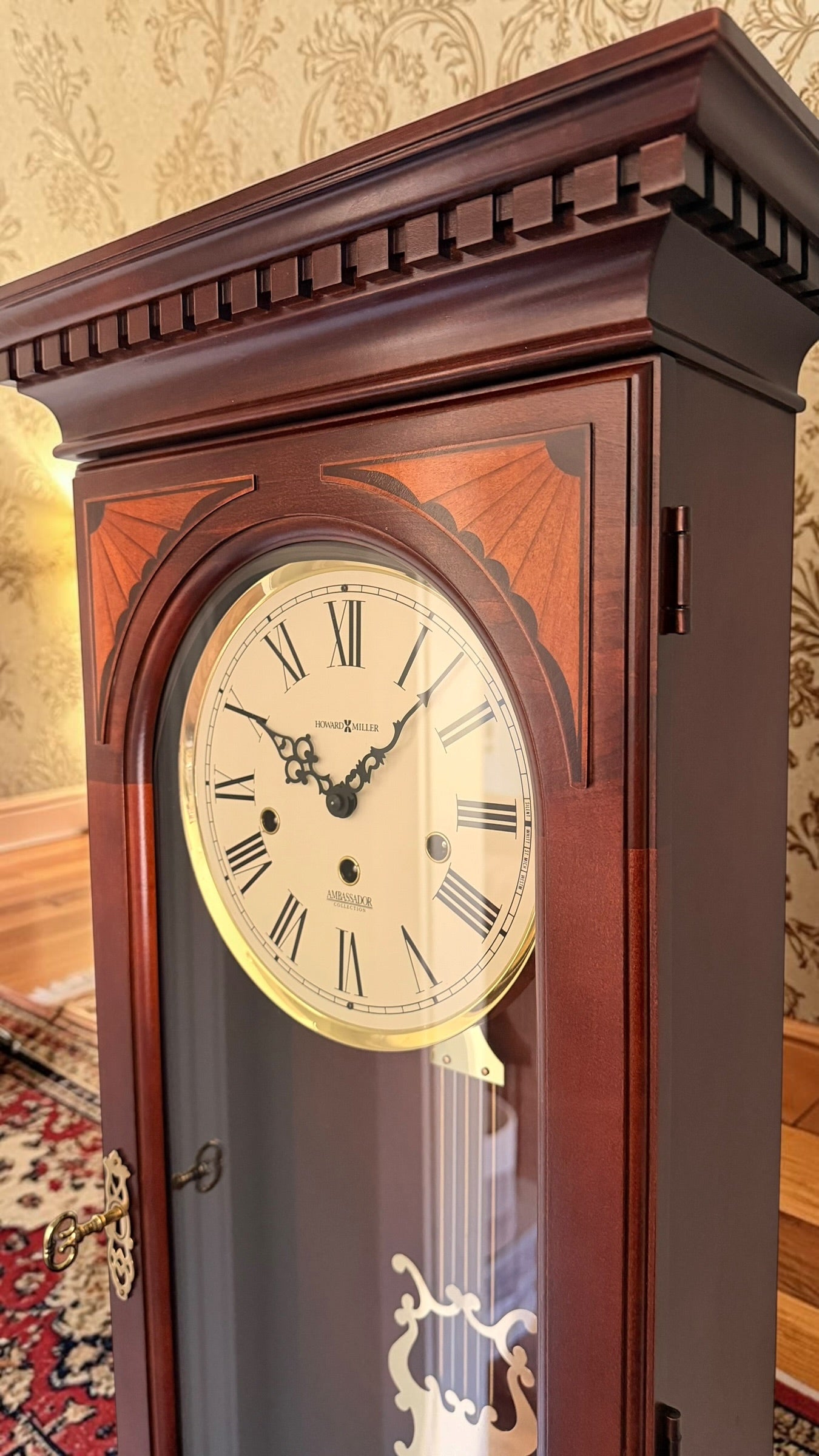 Howard Miller Lewis Regulator Clock – Kieninger Triple Chime Mechanical Movement