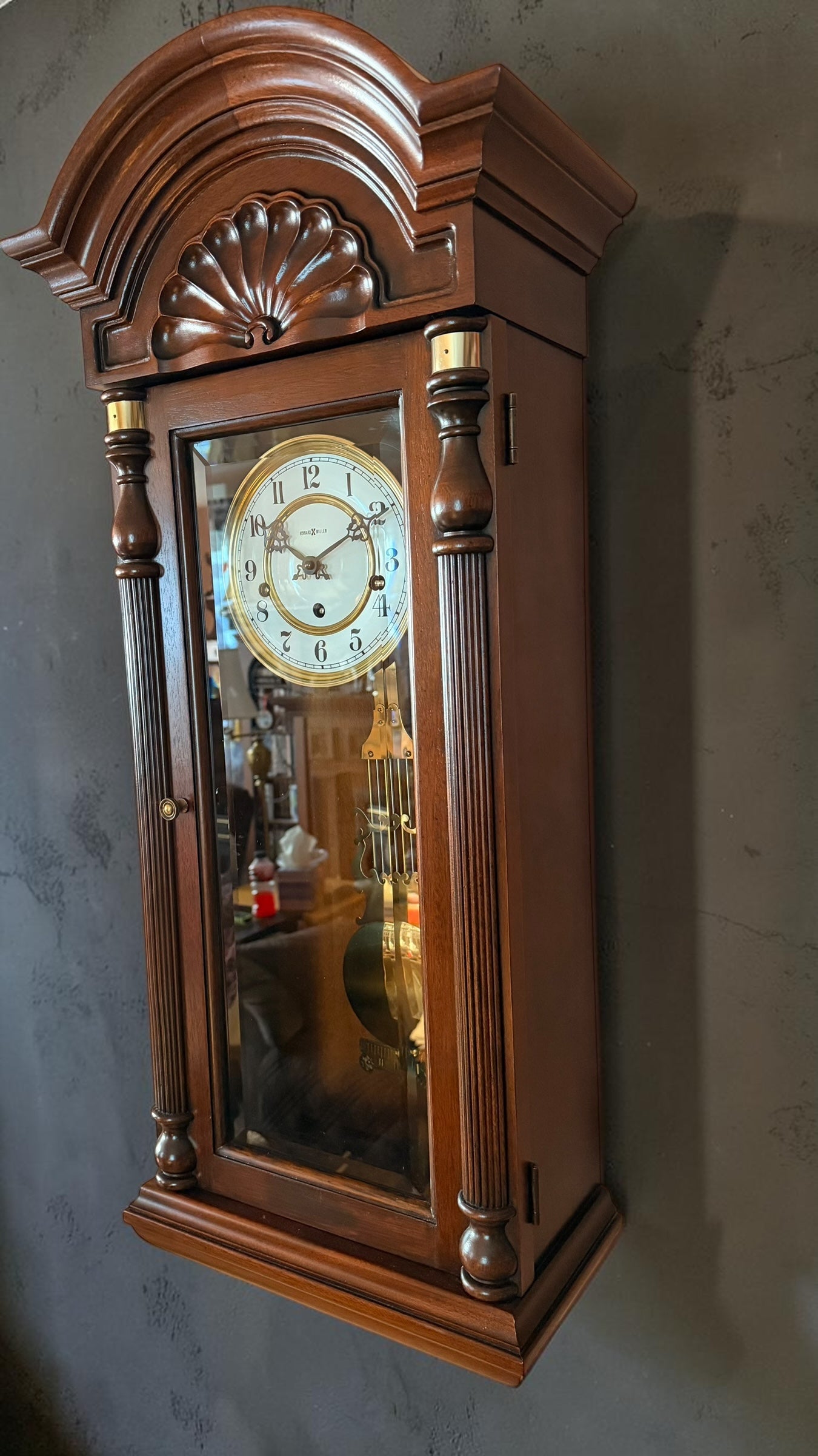 Howard Miller Jennison Triple Chime Wall Clock – Serviced Mechanical Movement