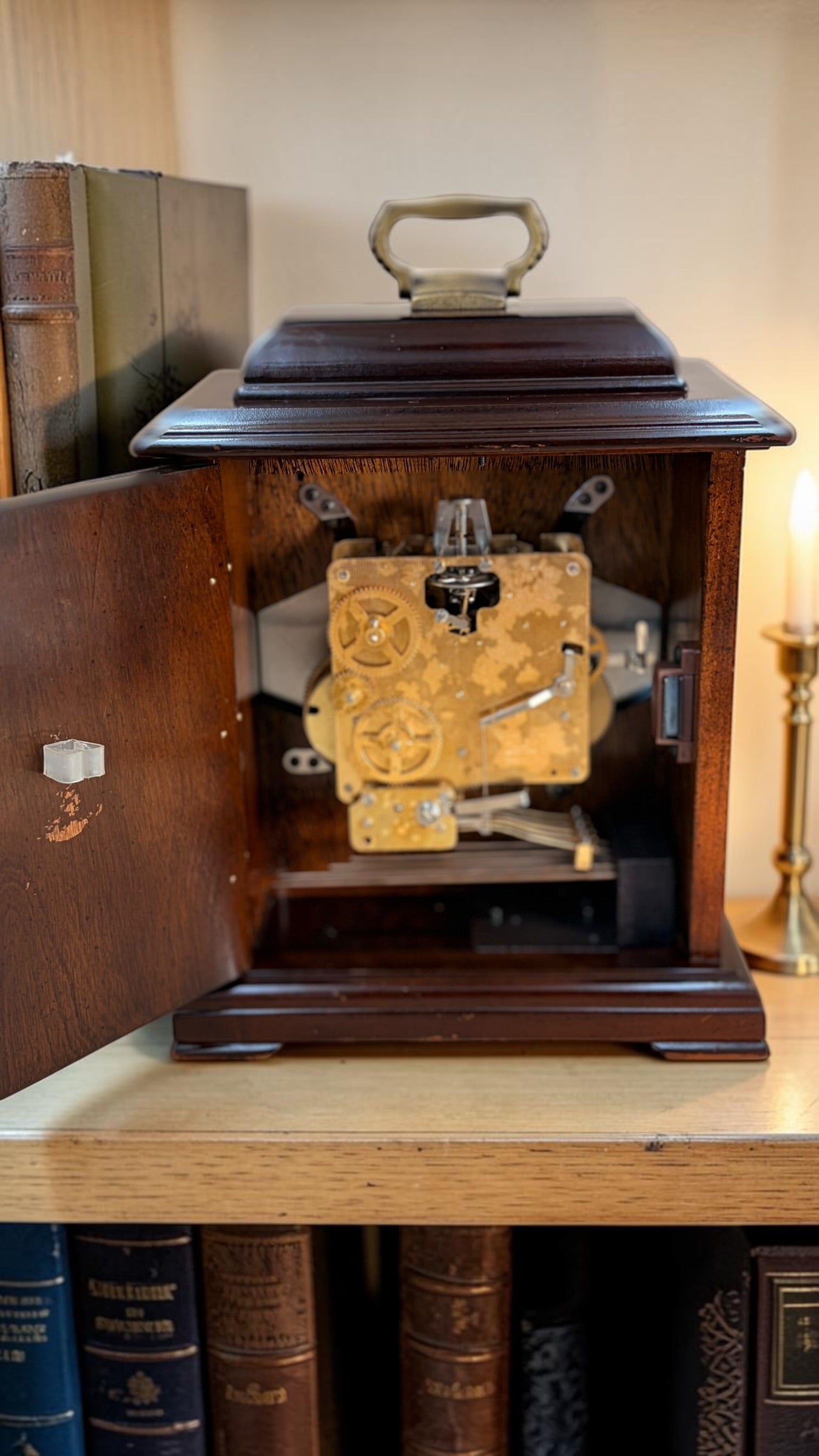 Vintage Hamilton Mechanical Mantel Clock – Westminster Chime – German Movement – Freshly Serviced