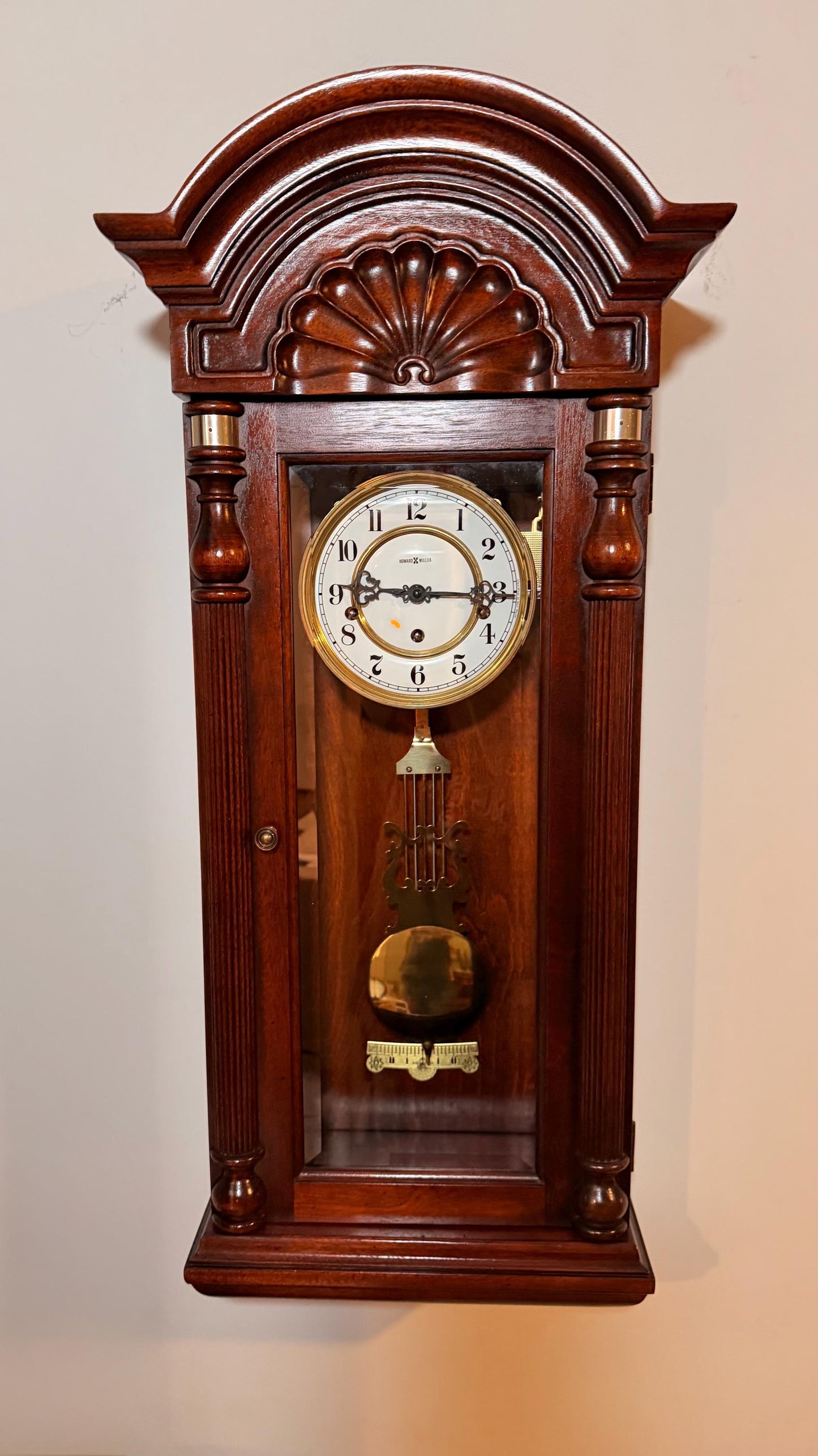Howard Miller Jennison Triple Chime Wall Clock – Serviced Mechanical Movement
