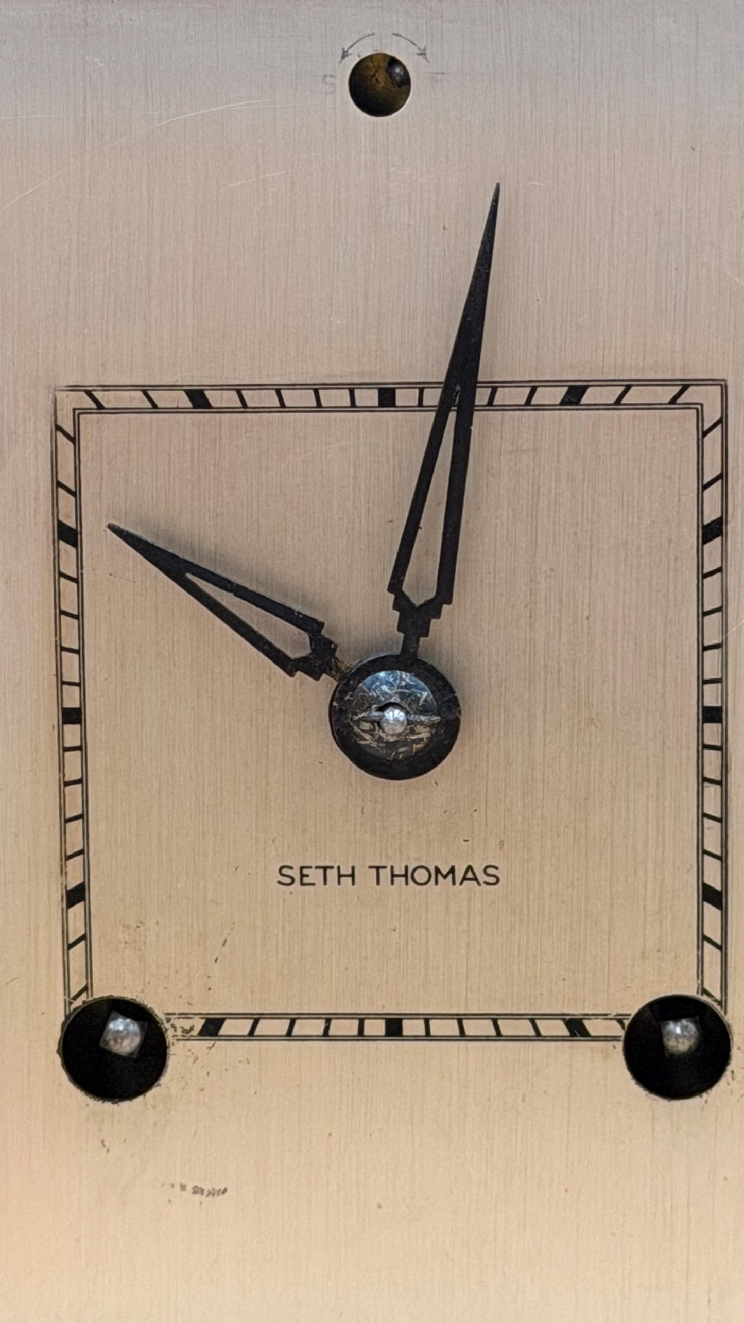 Seth Thomas Art Deco Mantel Clock – Mechanical Wind-Up, Recently Serviced