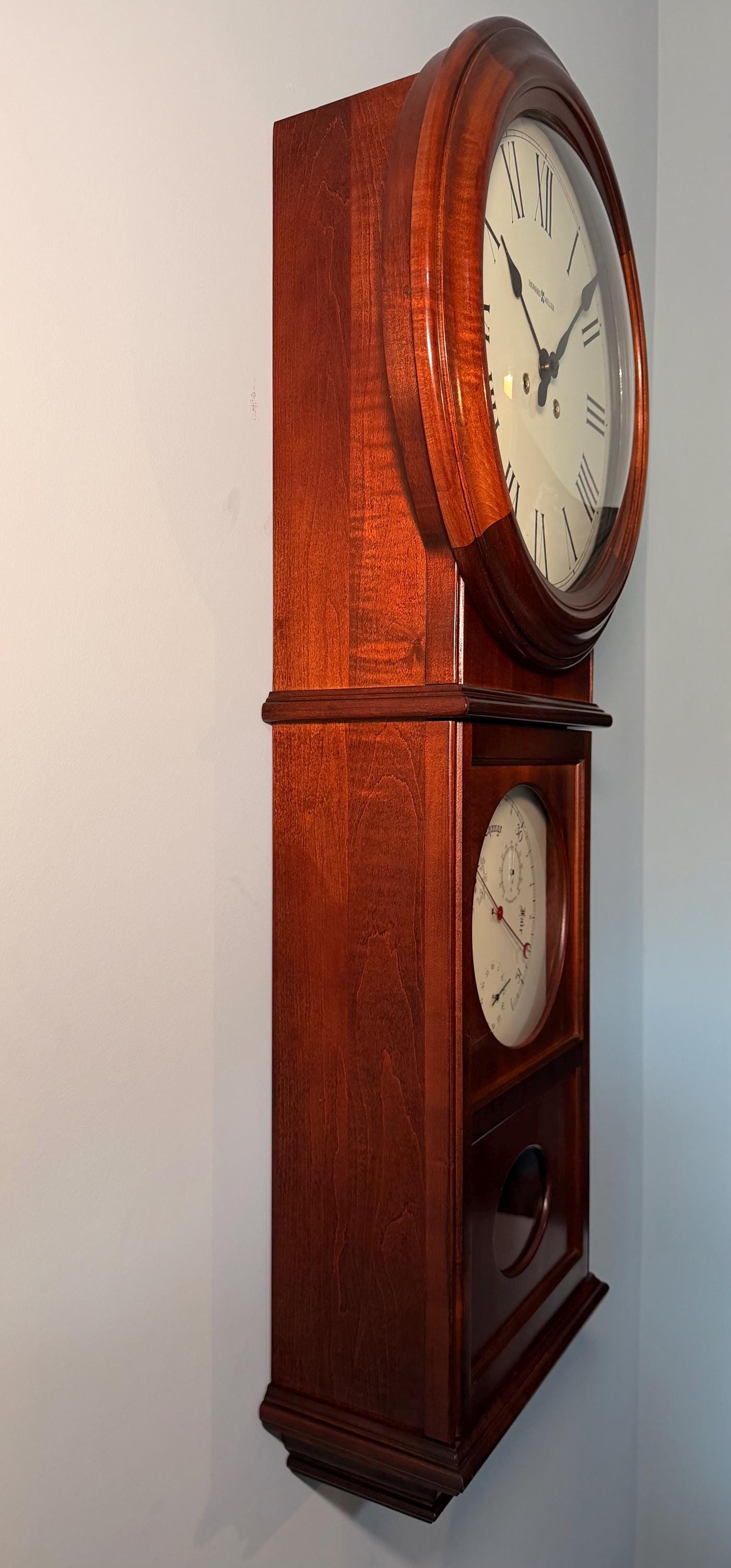 Howard Miller Lawyer Wall Clock - Executive Mechanical Timepiece - Bim Bam Chime