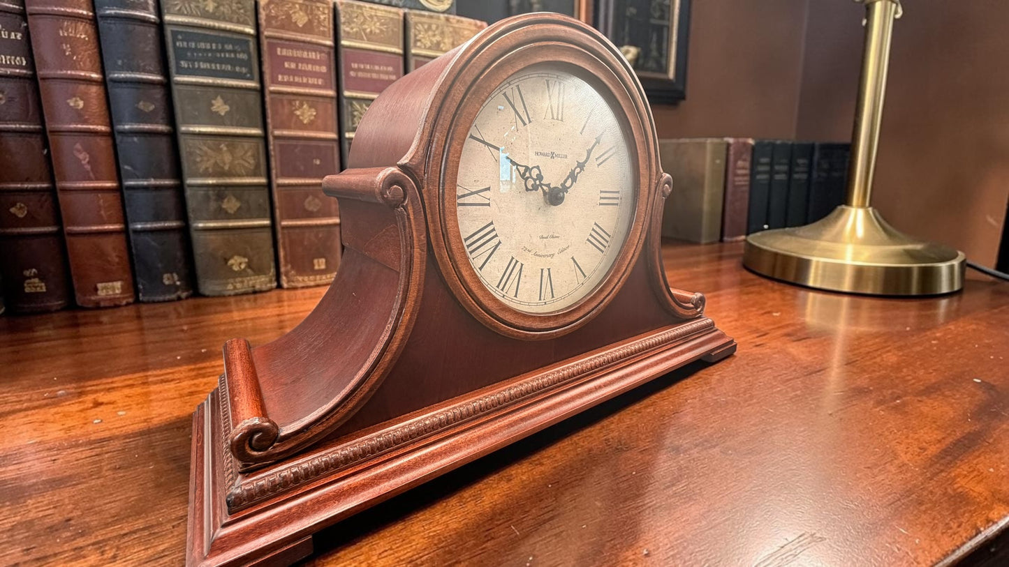 Howard Miller Hampton Mantel Clock 72nd Anniversary Edition – Hermle Quartz Dual Chime Westminster * Bim Bam