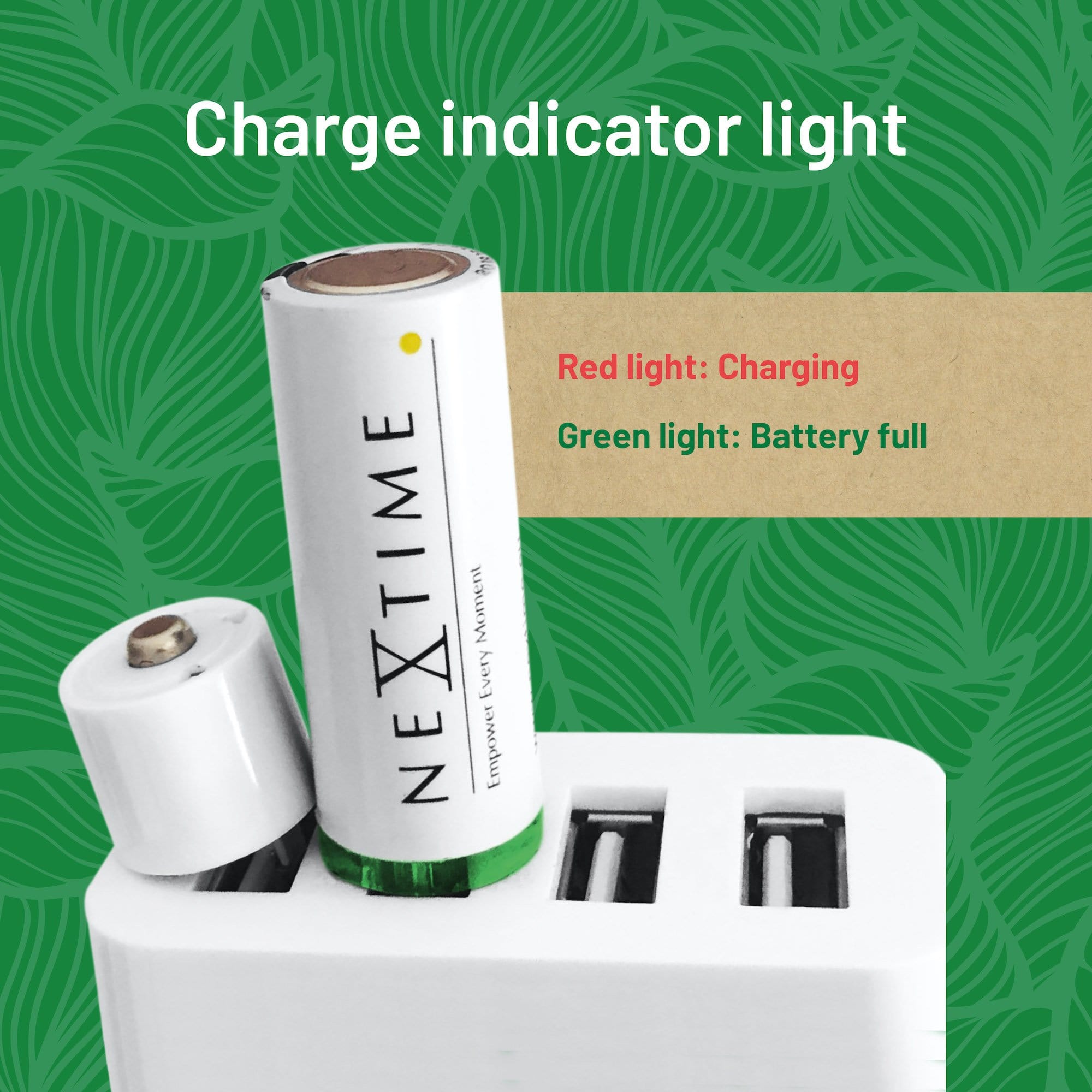 NeXtime rechargeable USB AA battery features and use