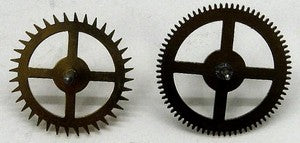 Regula AEW35S two-gear time-train set for a Regula 35 cuckoo movement with a 20.5 cm pendulum