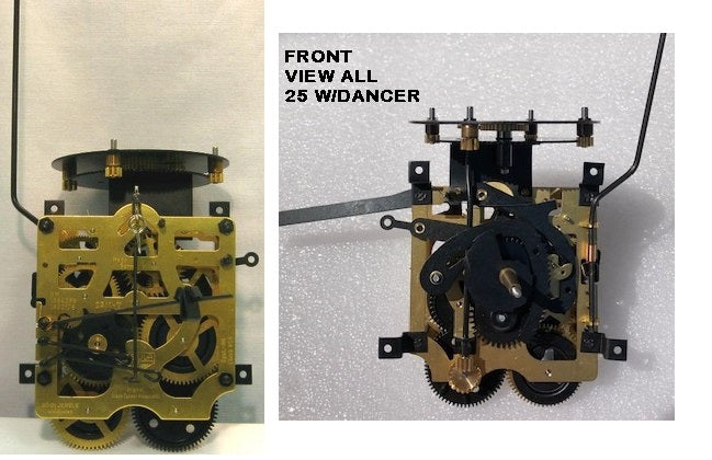 Regula AM25/24EL one-day musical cuckoo clock movement; supplier uses the shared AM25/24L family image