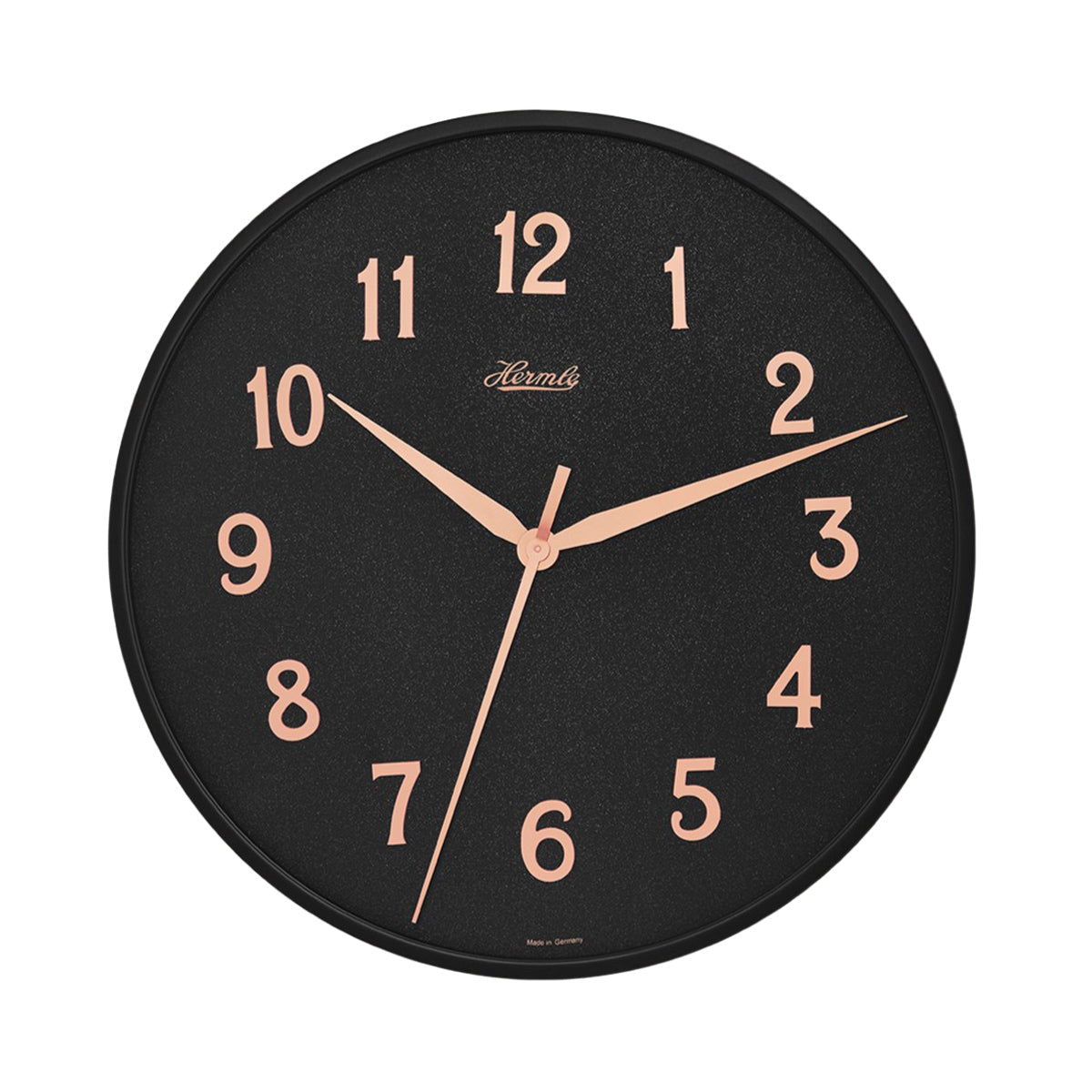 Hermle Aria wall clock in Black/Black