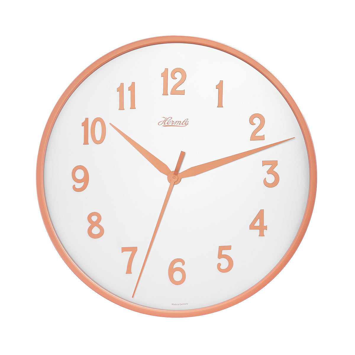 Hermle Aria wall clock in White with Arabic numerals