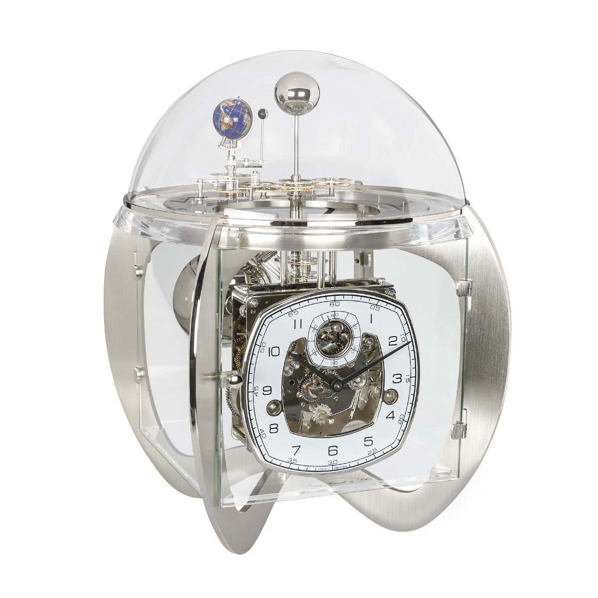 Hermle Astro Mantel Clock - Nickel