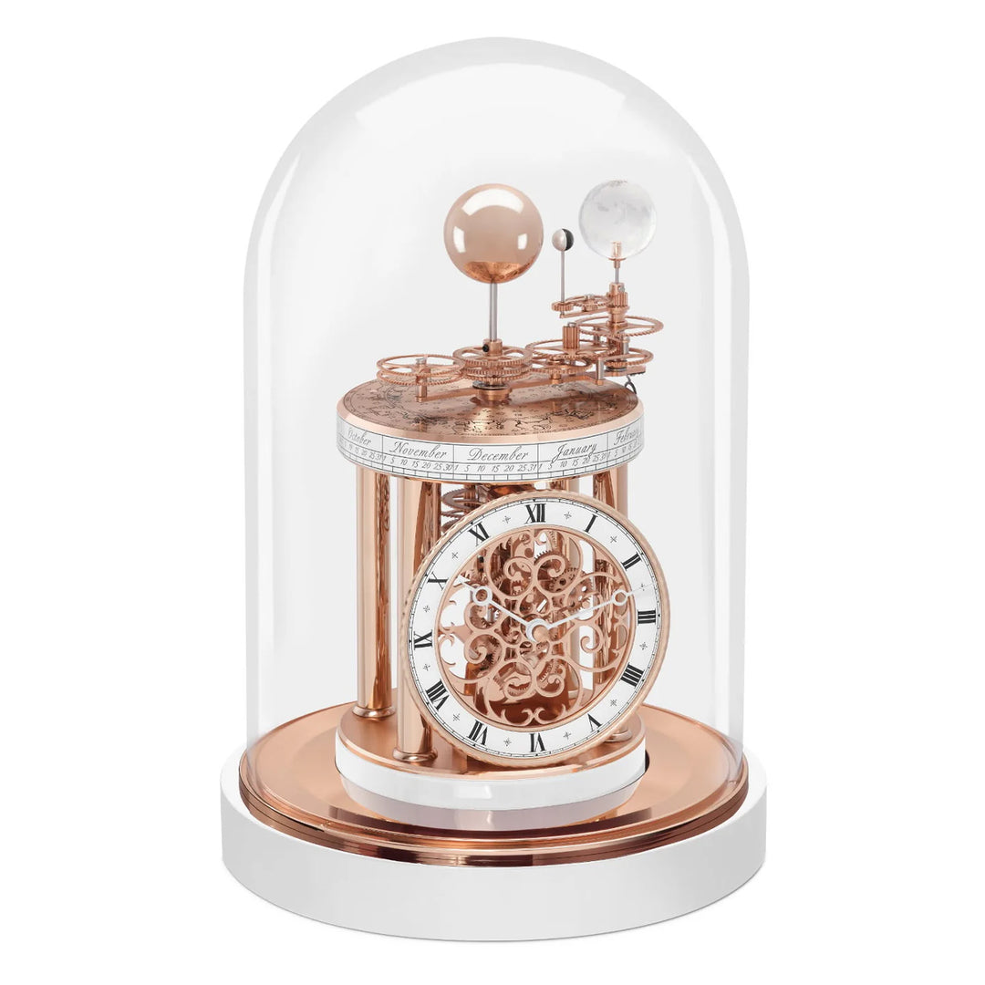 Hermle Mantel Clock Quartz White - Astrolabium