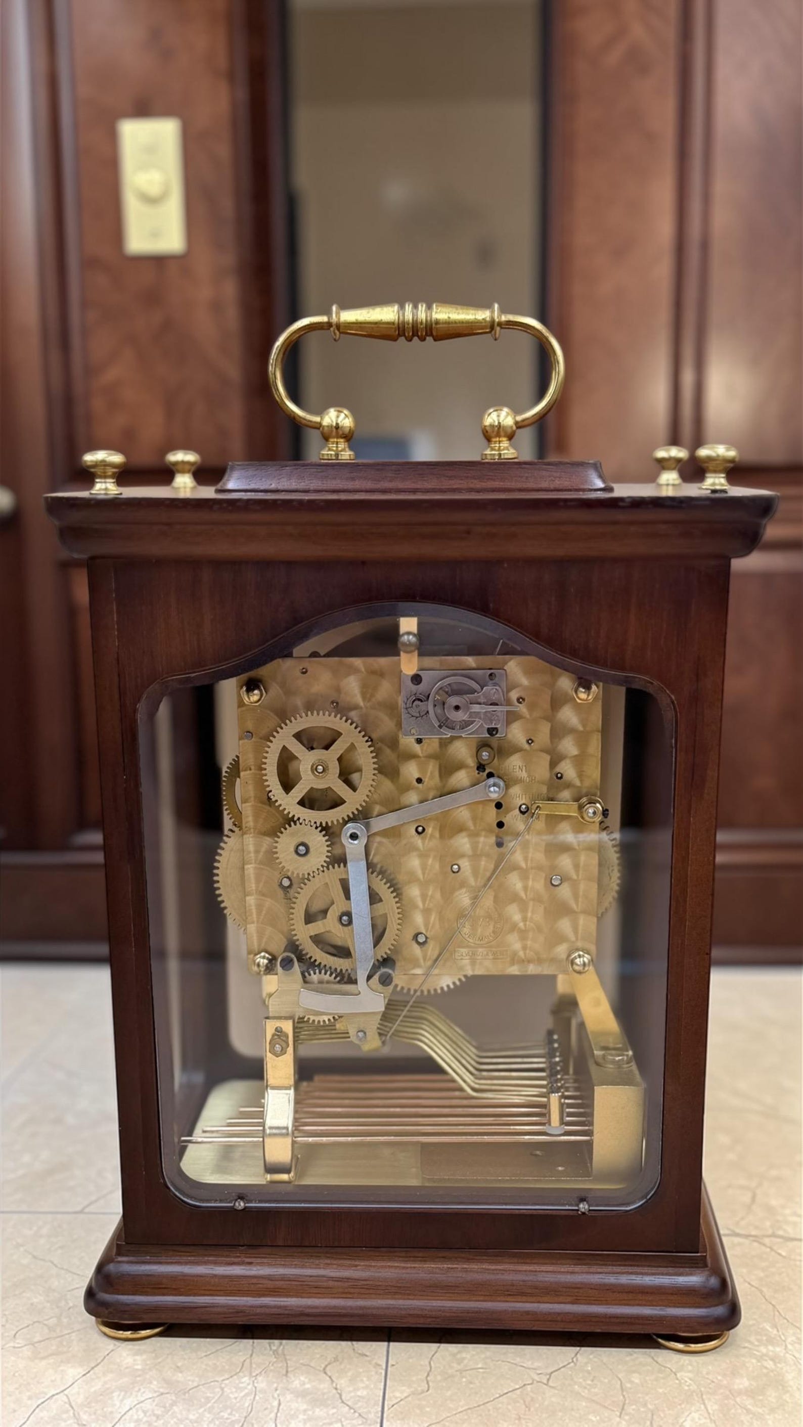 Schatz Triple Chime Mantel Clock – Vintage German Bracket Clock