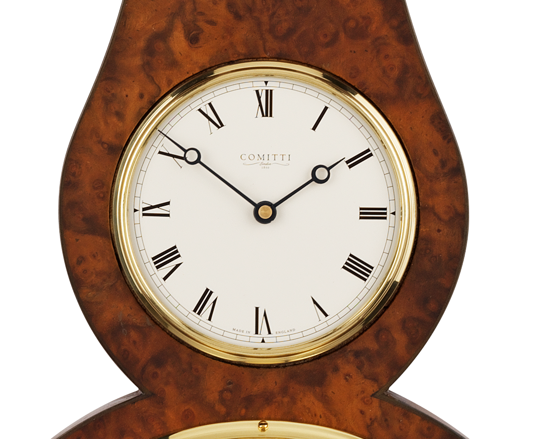 Comitti The Regency Banjo Barometer with Clock – product view 6