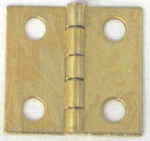 Door Hinge- brass- polshd.- 1in (L) x1in (W) – part BRNH71