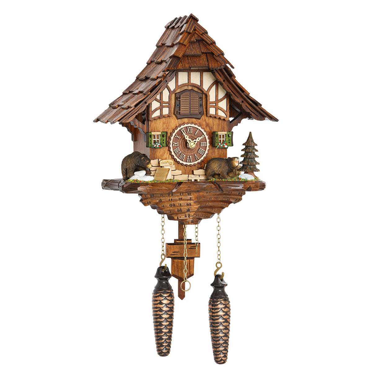Trenkle Baiersdorf Bear Musical Cuckoo Clock