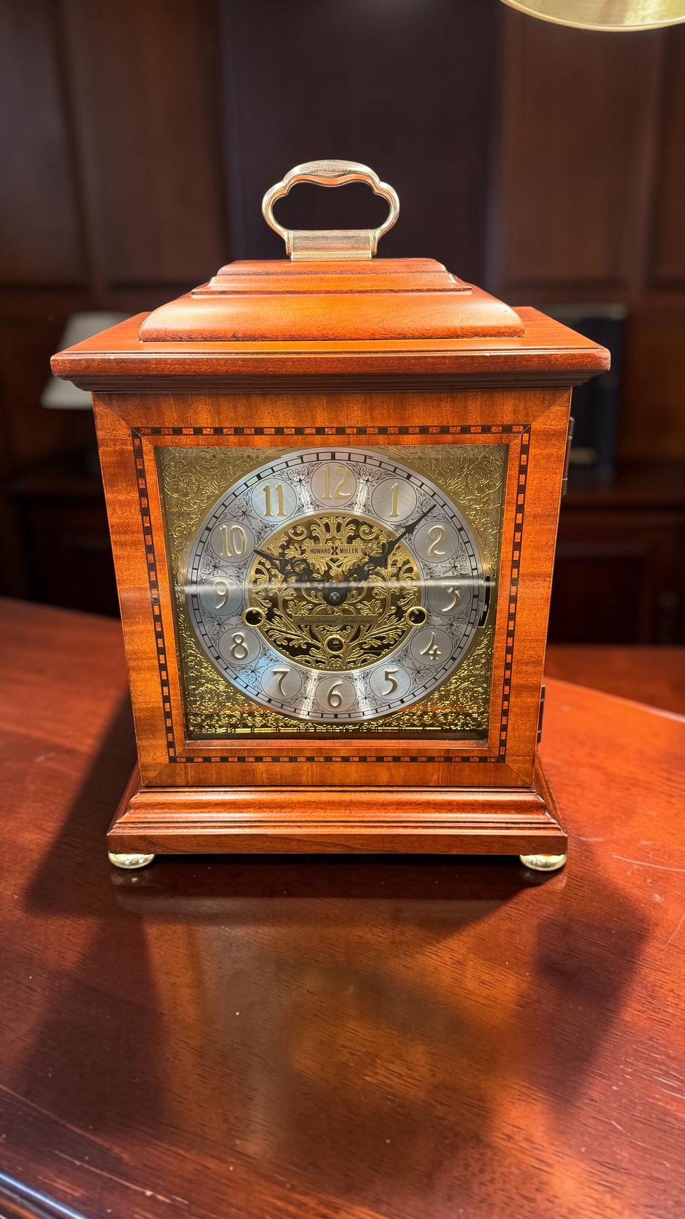 Howard Miller 630-112 Presidential Collection Triple Chime Bracket Clock | Hermle Movement