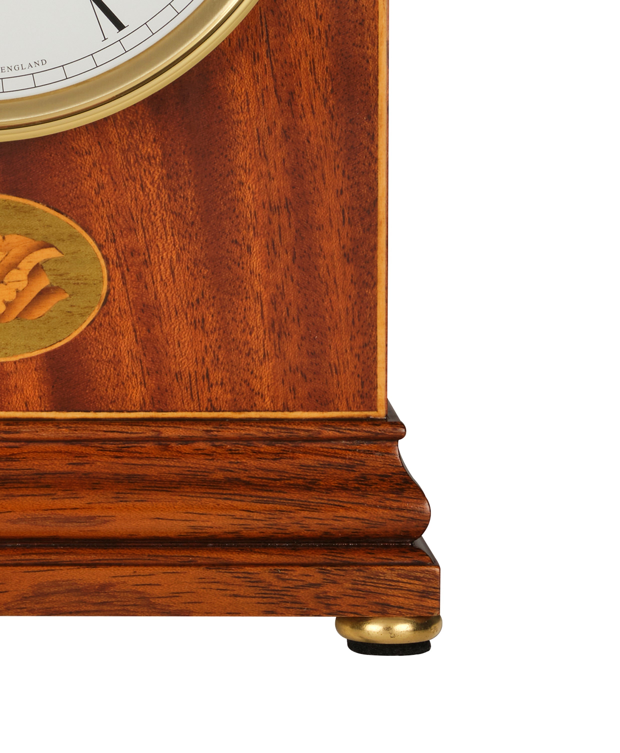 Comitti The Regency Arch-Top Mantel Clock – Mahogany, Bell Strike – product view 4