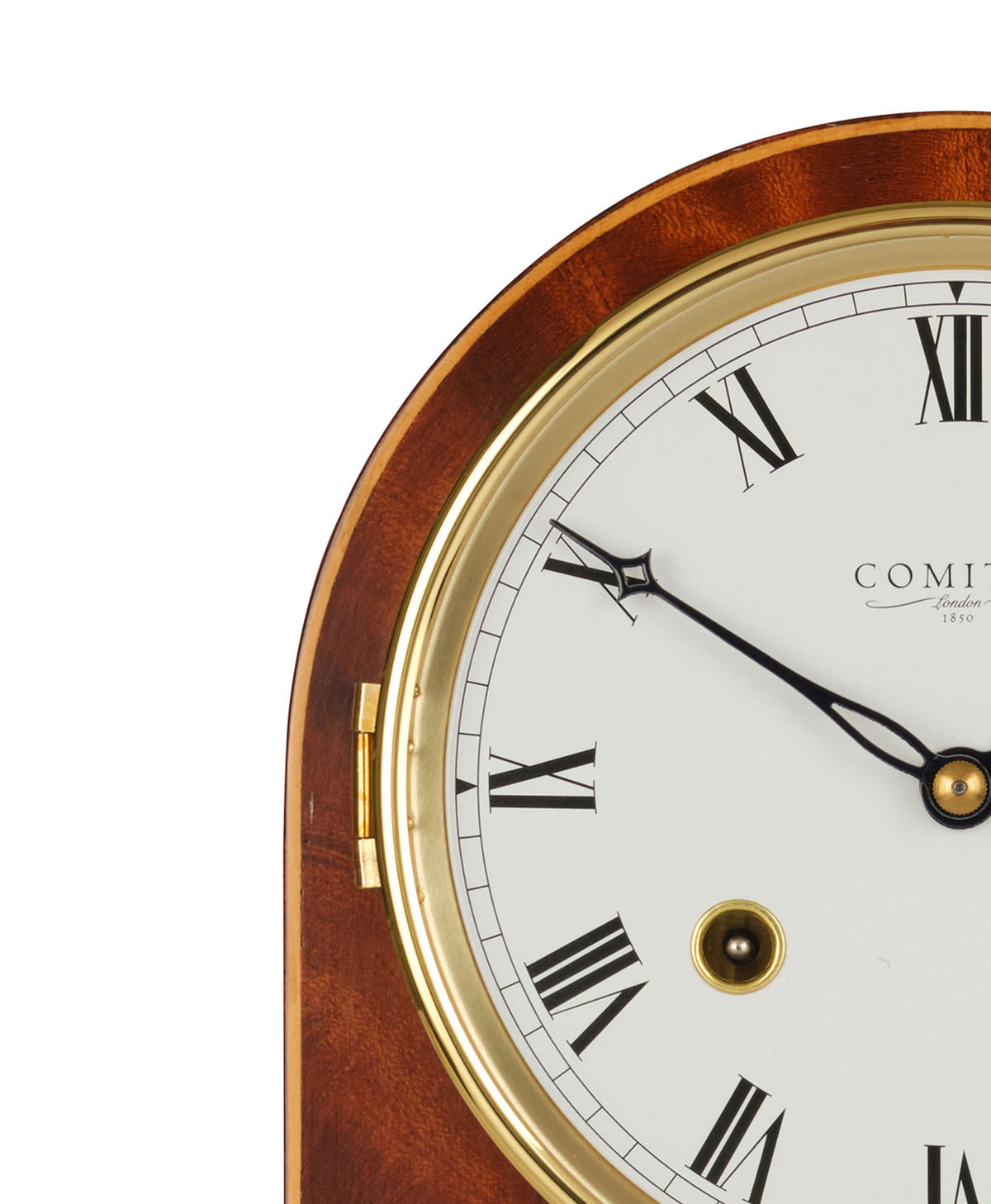 Comitti The Regency Arch-Top Mantel Clock – Mahogany, Bell Strike – product view 6