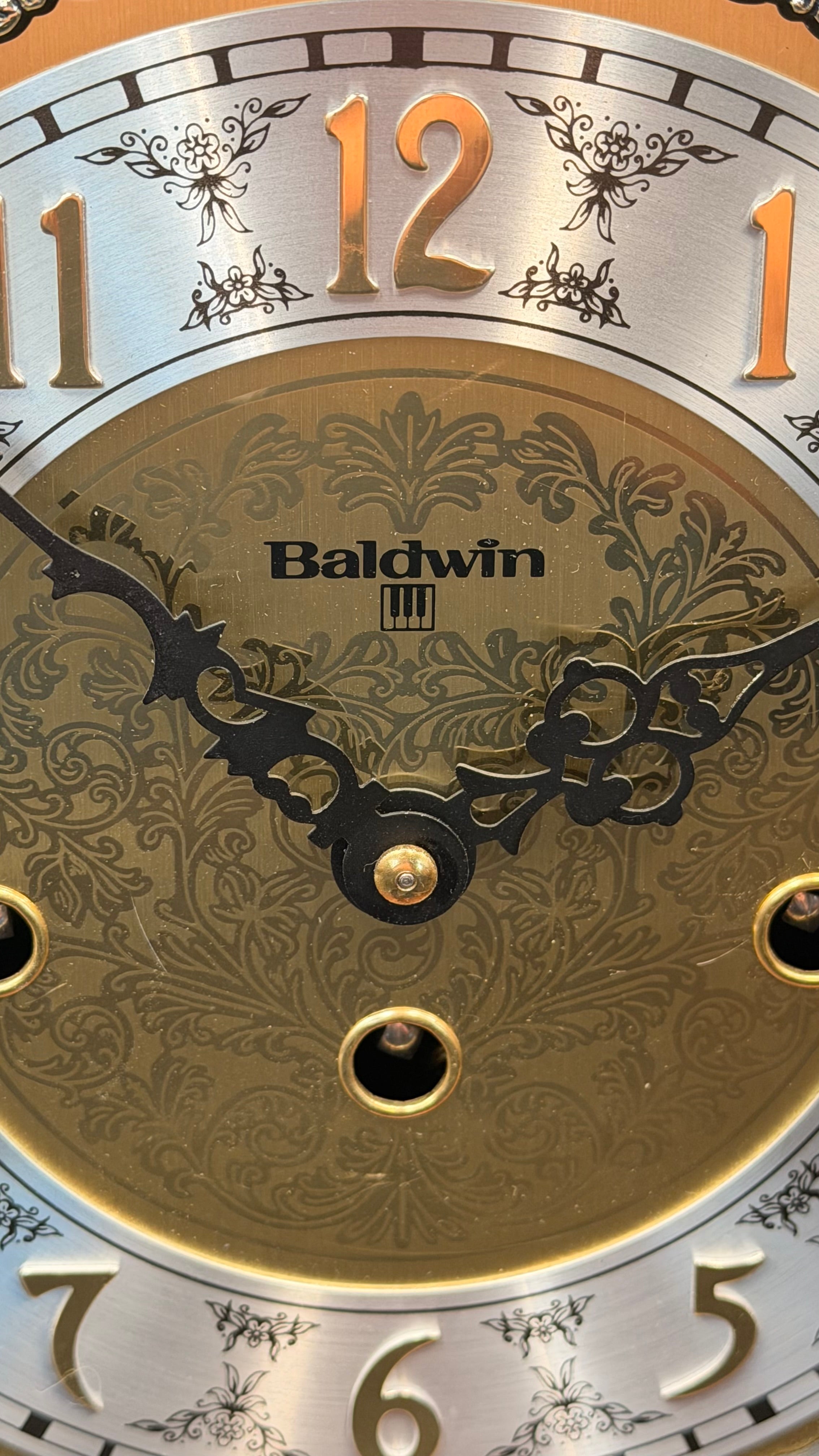 Baldwin Westminster Mantel Clock with Hermle Movement – detail image 3