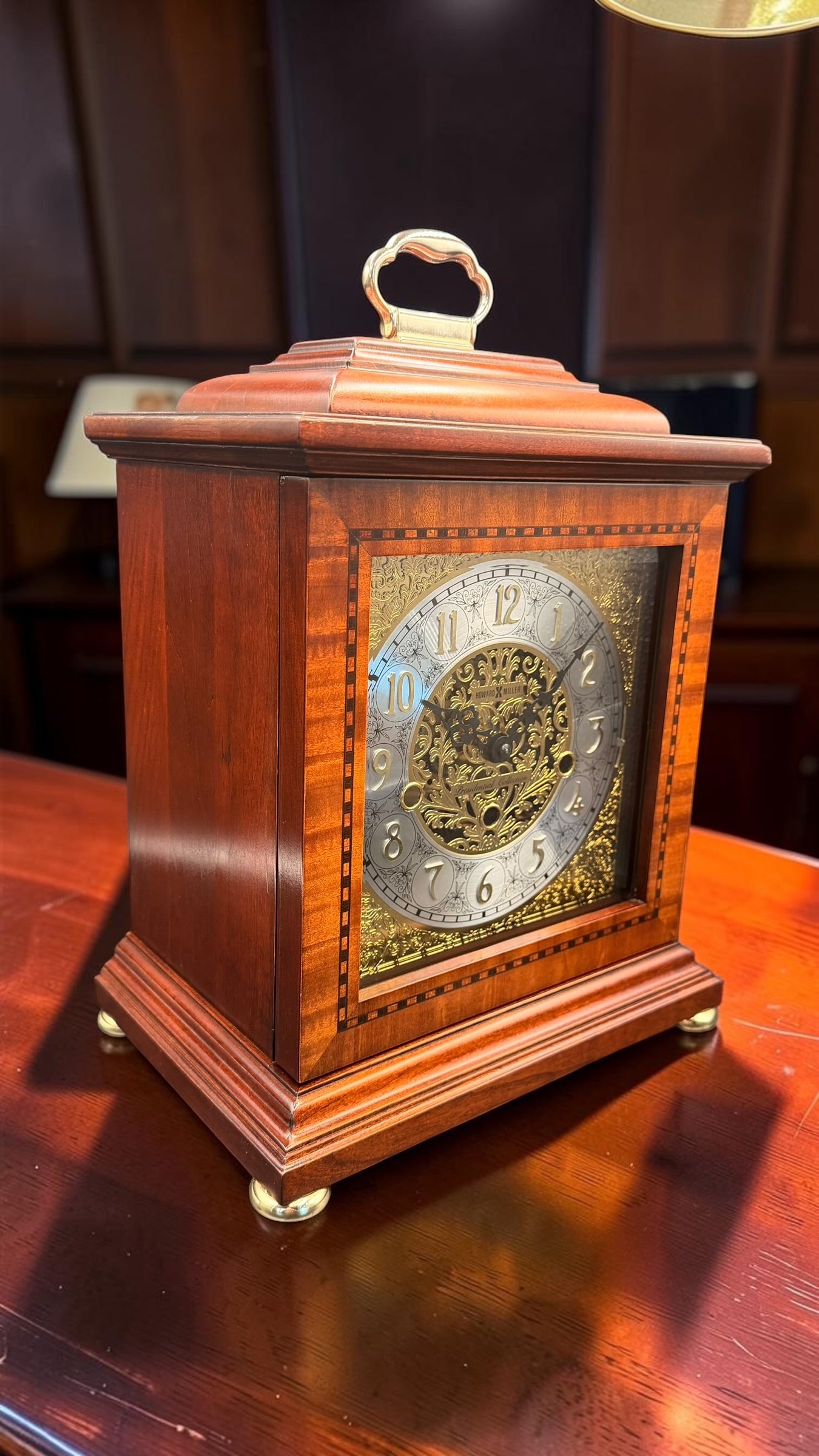 Howard Miller 630-112 Presidential Collection Triple Chime Bracket Clock | Hermle Movement