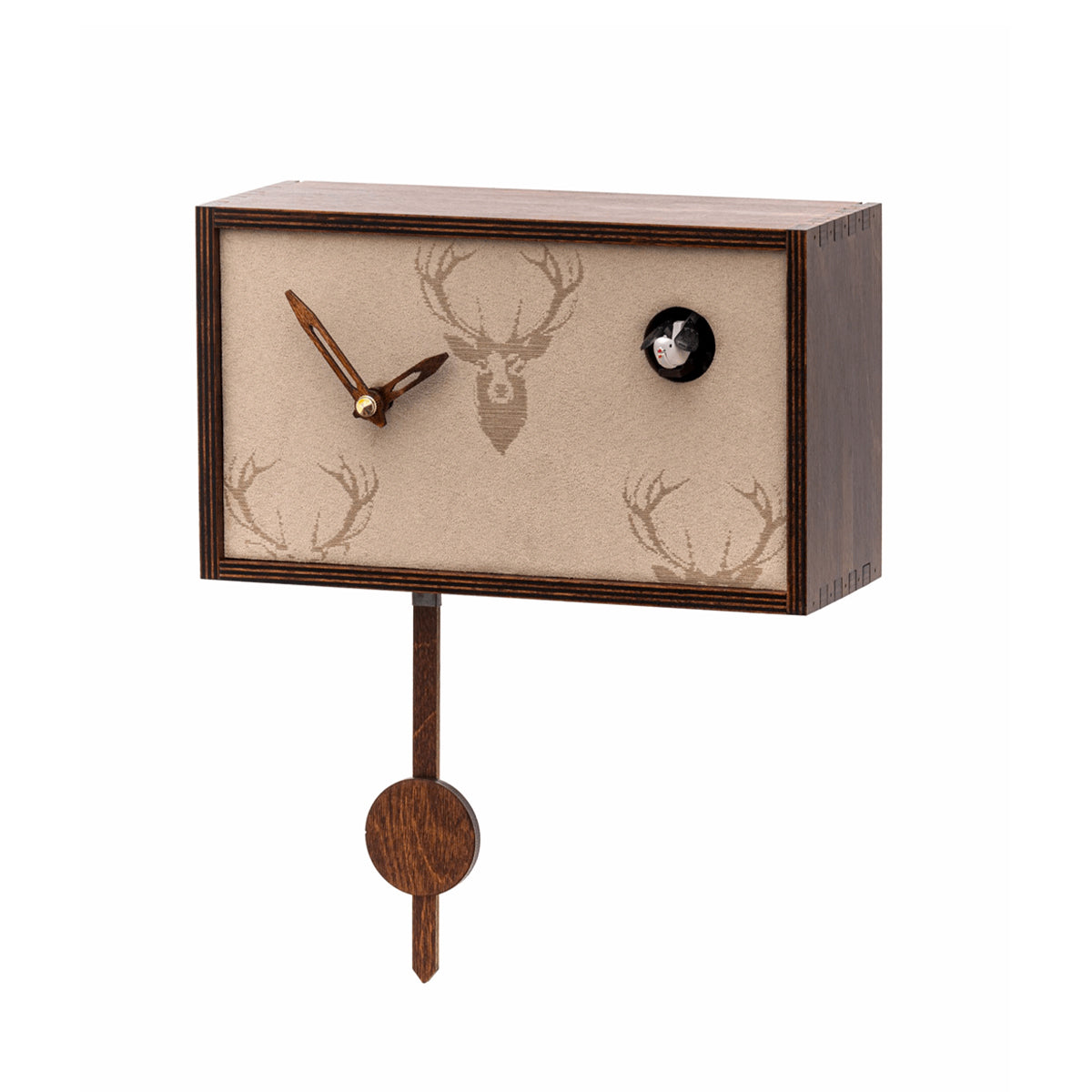 Trenkle Callum Modern Deer Cuckoo Clock - Brown