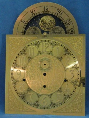 Dial-Grandfather Shape- for Hermle 461-853 Movt.- 11in W x 15.5in H – part D011