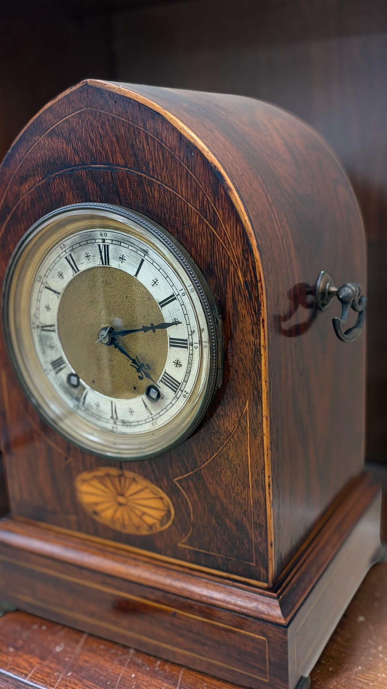 Antique Winterhalder & Hofmeier Gothic Arch Mantel Clock c.1890s — Bim-Bam Quarter Strike — German