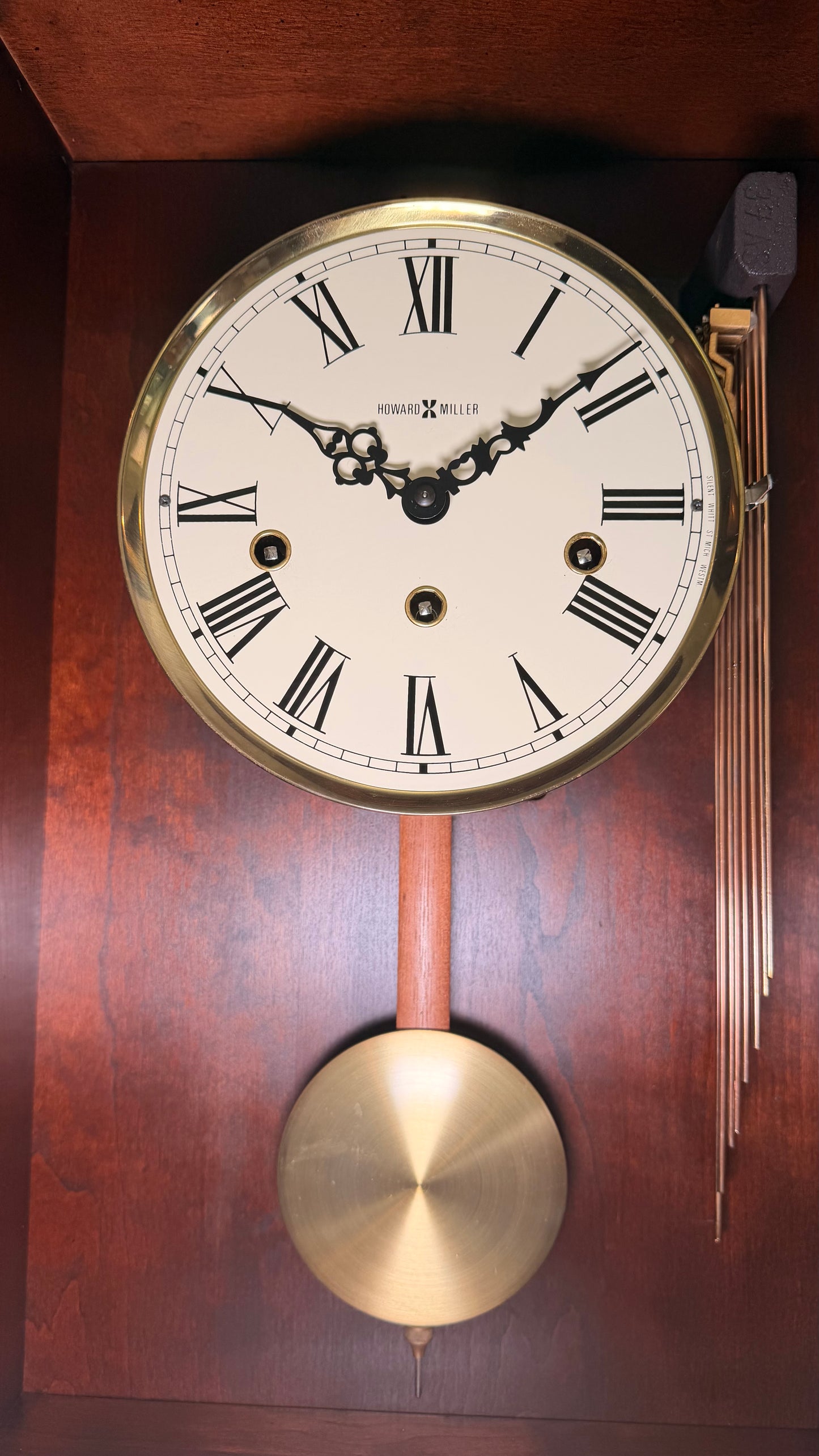 Howard Miller Triple Chime Wall Clock | Hermle Mechanical Movement