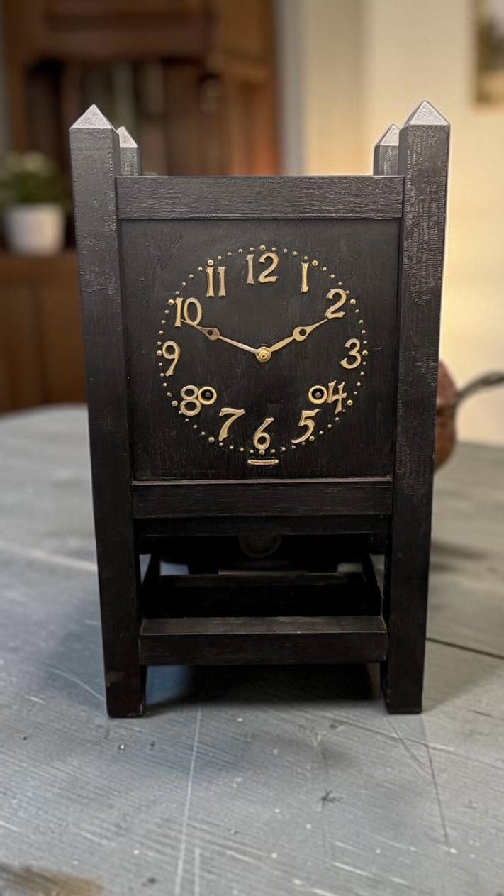Antique Sessions Mission Mantel Clock – Arts & Crafts Mechanical Time Strike
