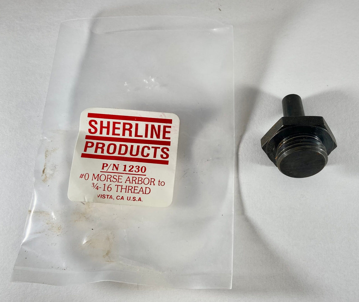 Sherline tailstock adapter